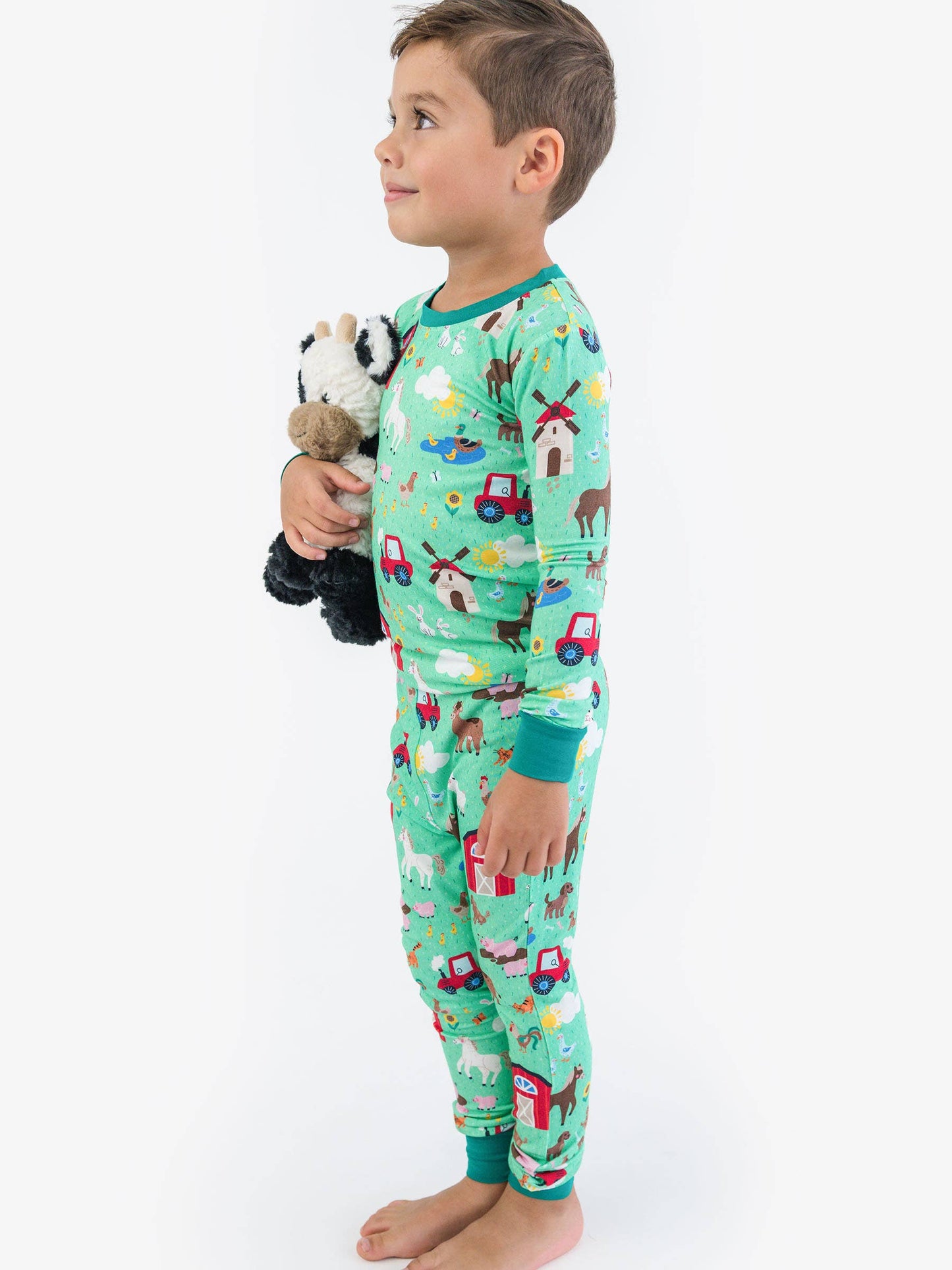 Farm Friends Long Sleeve Pj Set Bamboo Viscose