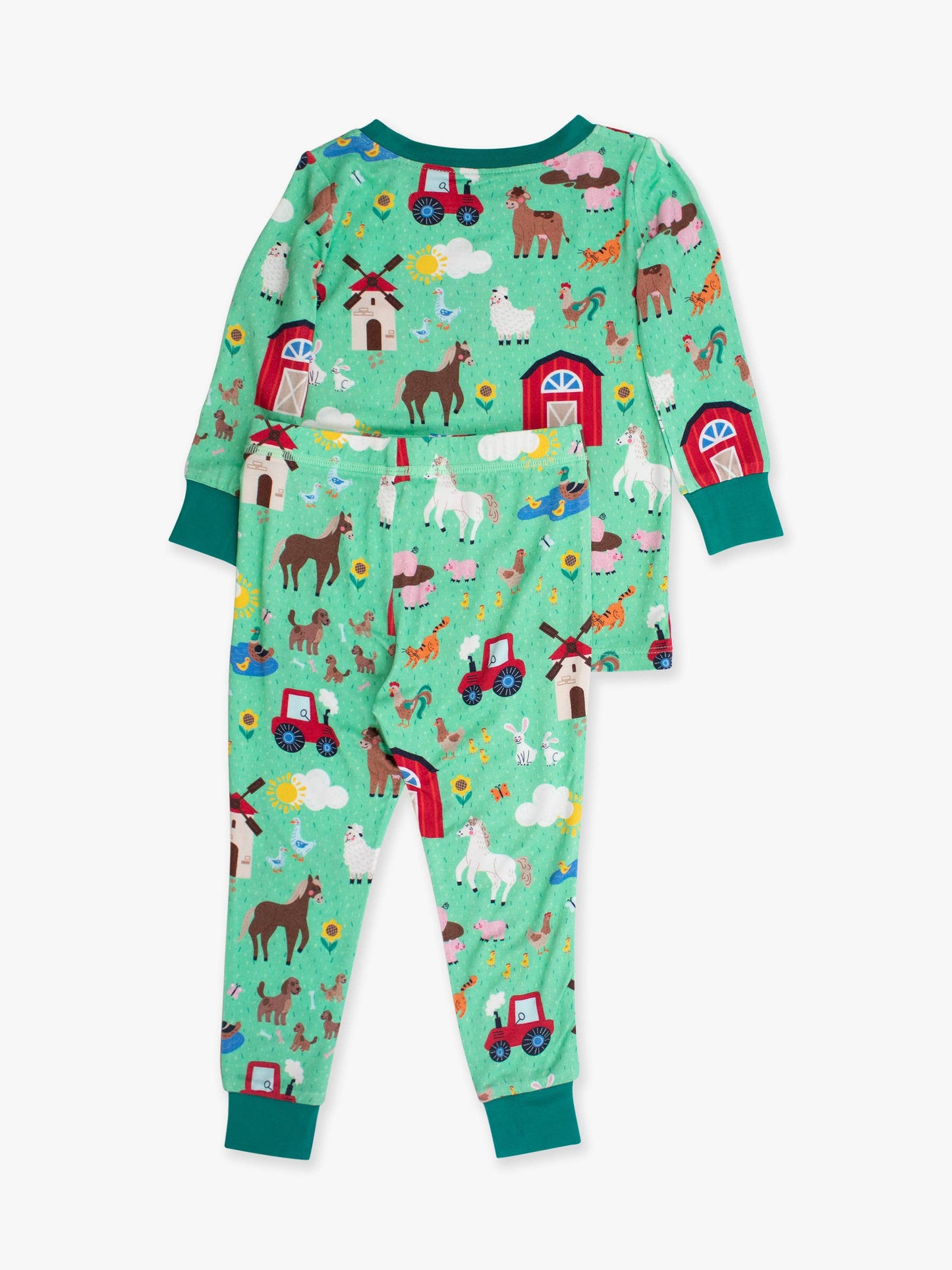 Farm Friends Long Sleeve Pj Set Bamboo Viscose