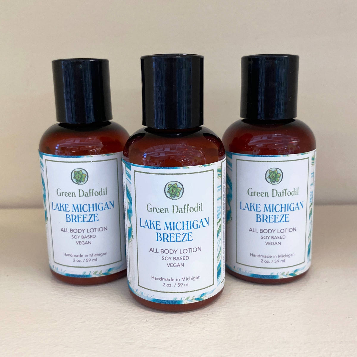 Lake Michigan Breeze Mini Soy Lotion Bottle