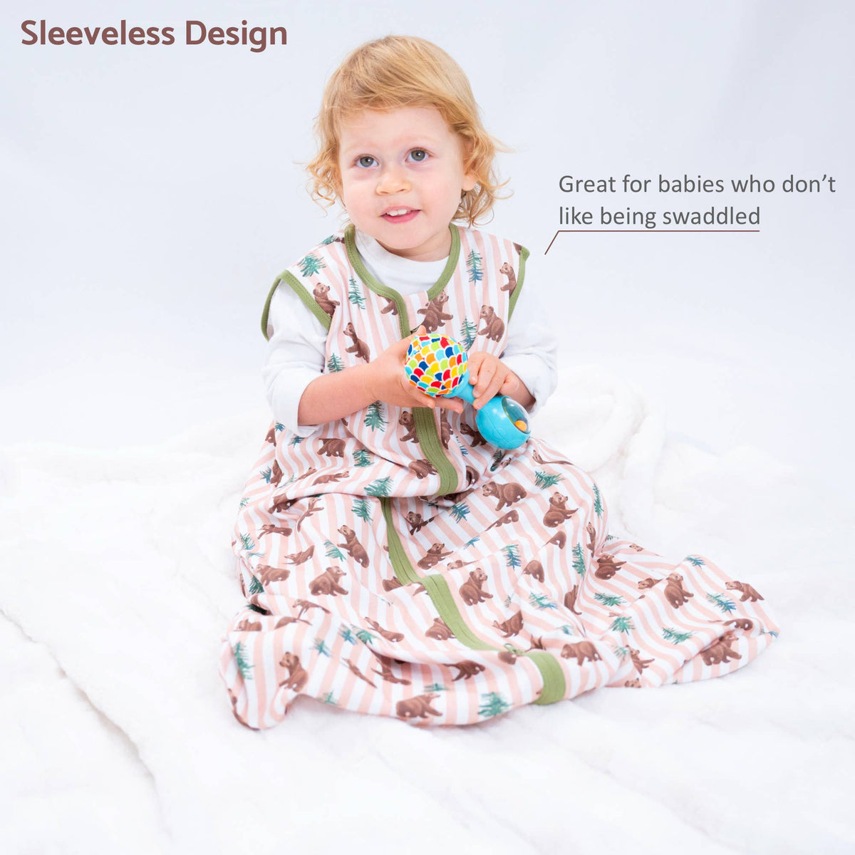Organic Cotton Sleep Sack 0.5 TOG Baby Bear