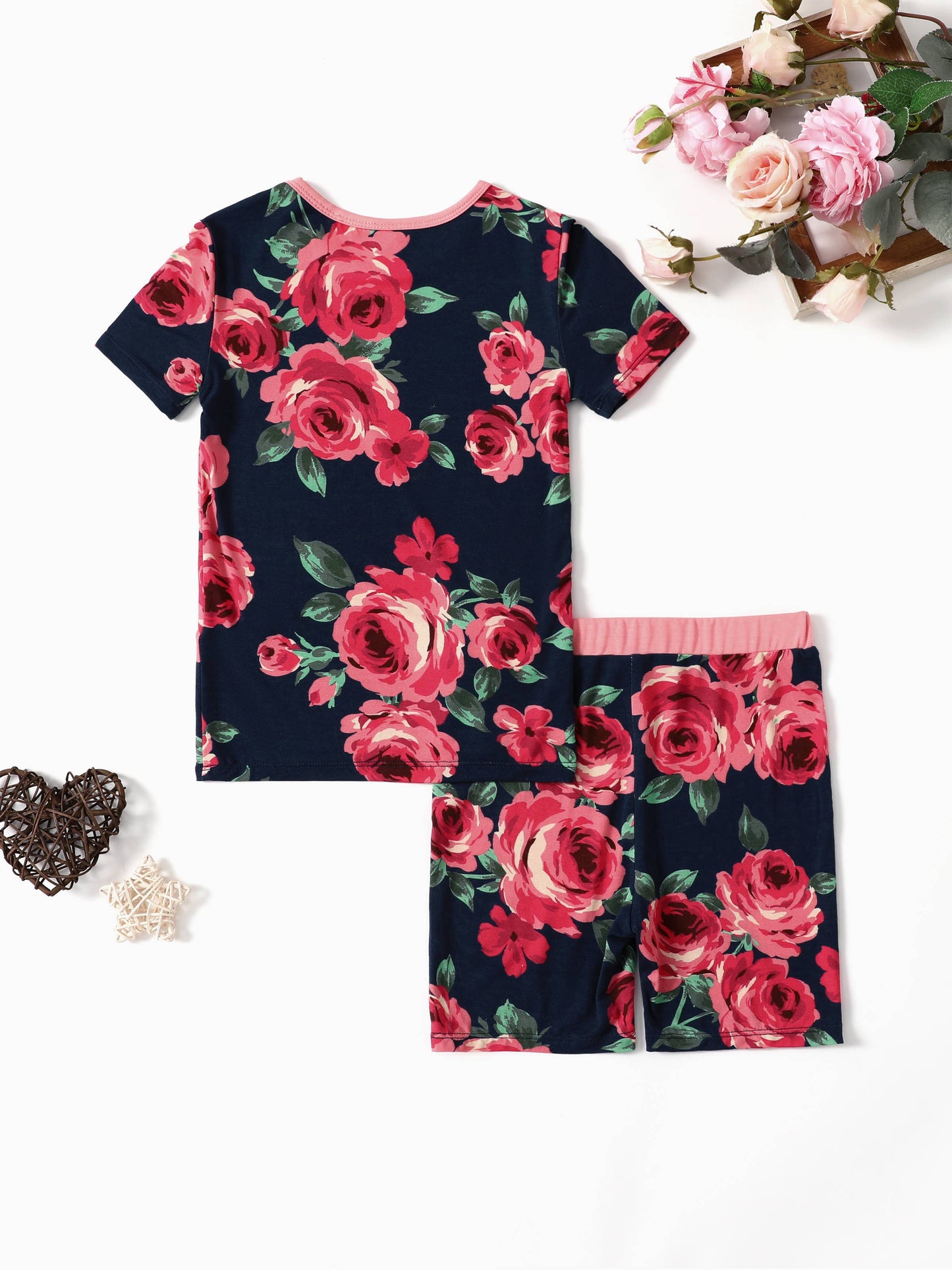 Floral Bamboo Fiber Tight Pajamas