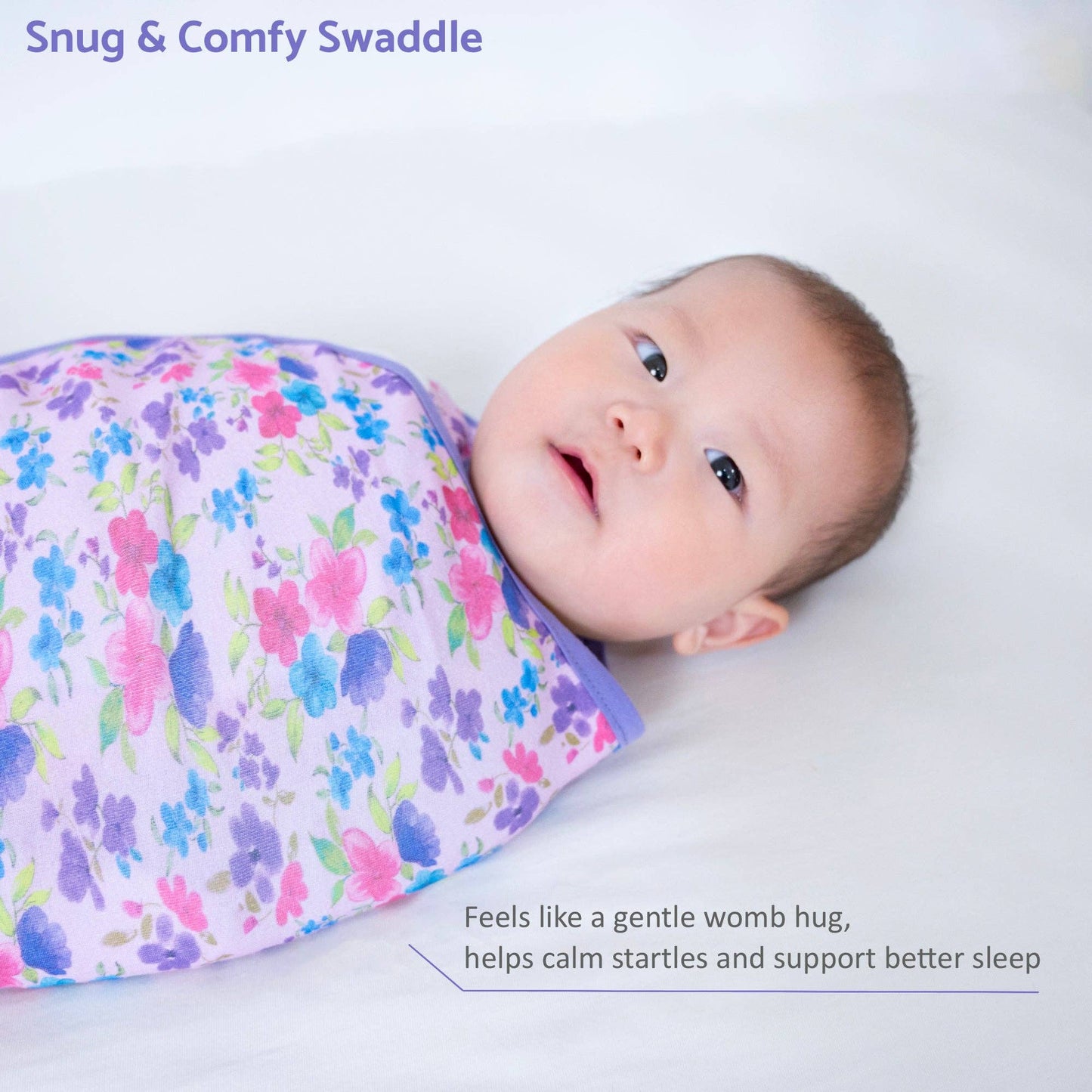 Field of Dreams Cotton Velcro Newborn Swaddle Sack