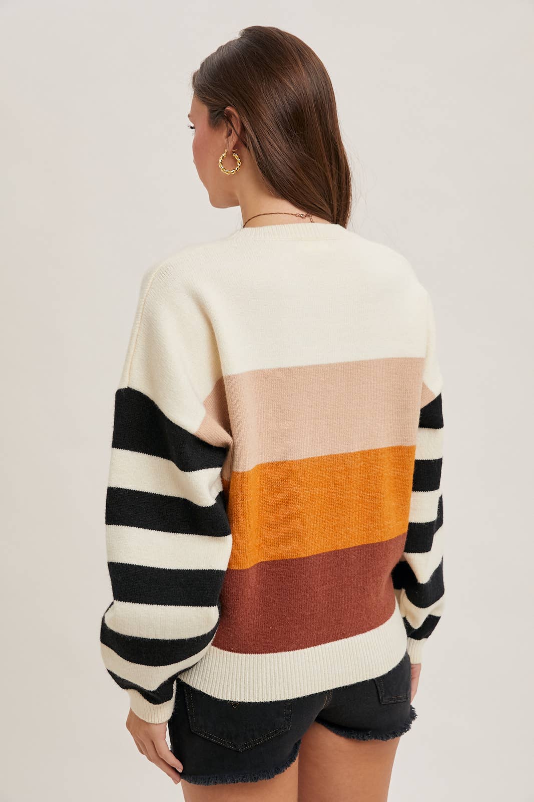 Color Block sweater pull over