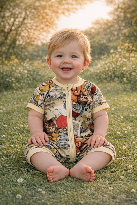 Silly Old Bear Bamboo Summer Zippie