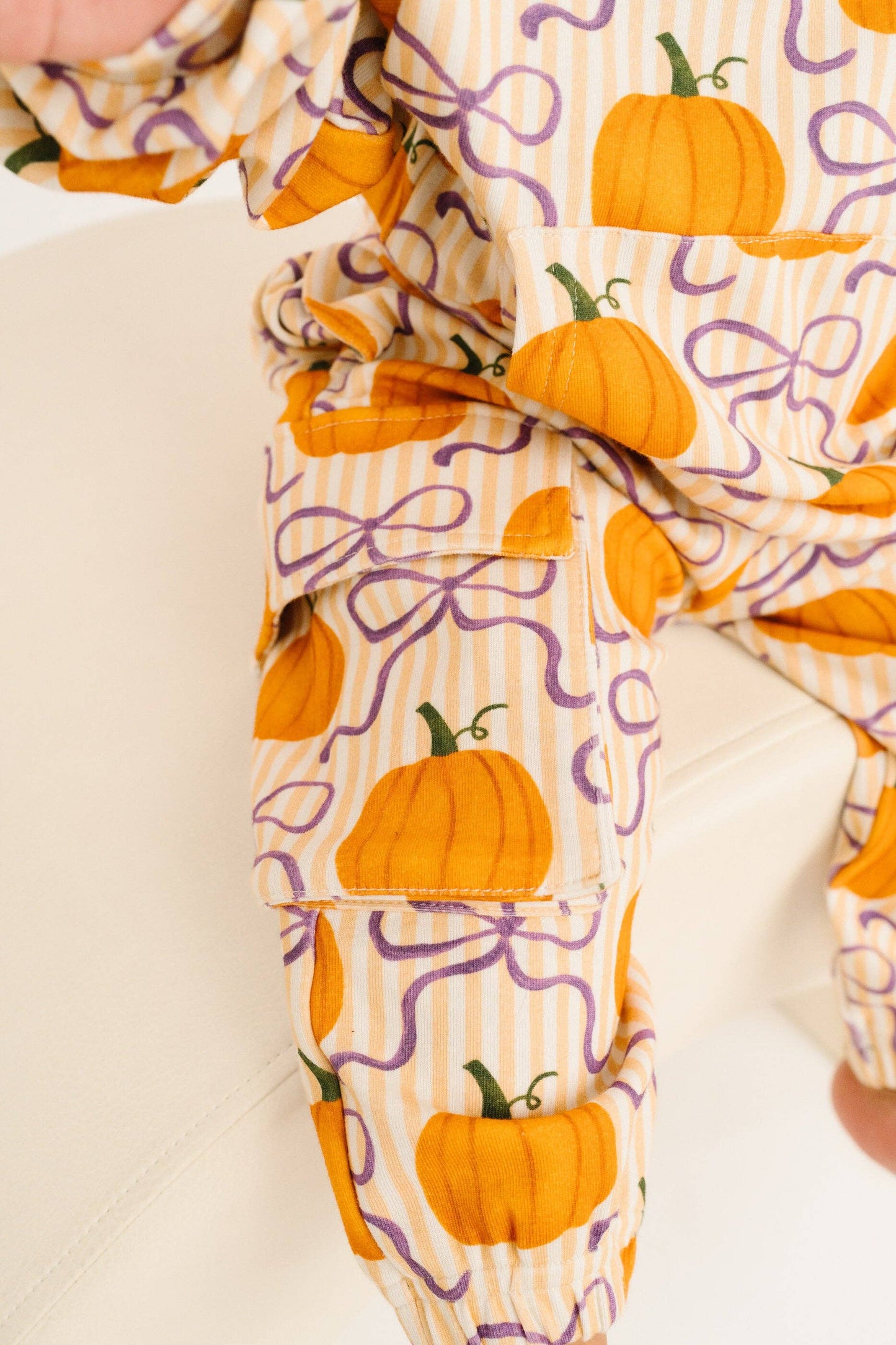 Pumpkin & Bows Cargo Hoodie Set