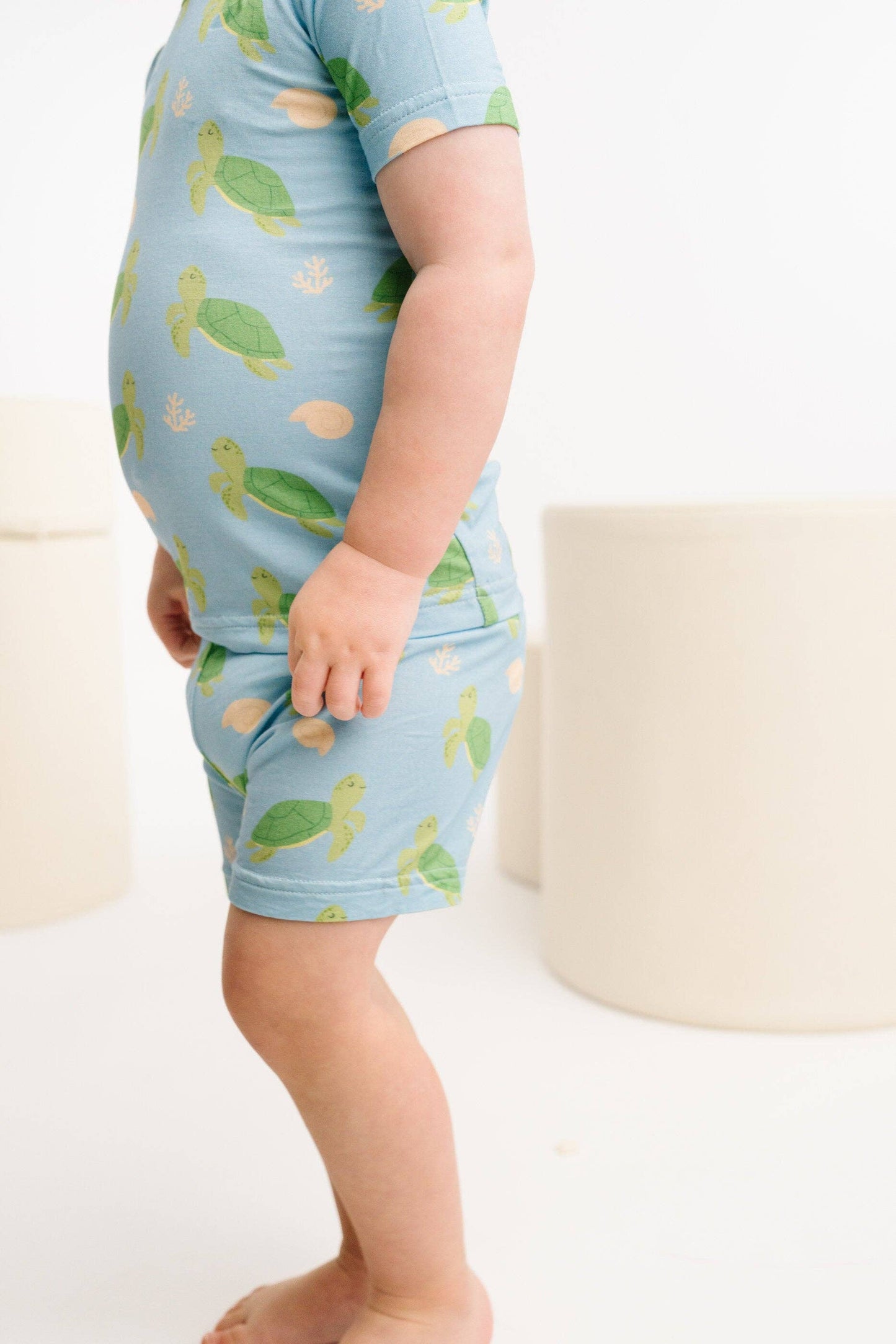 Turtle Friends Bamboo Shorts Set
