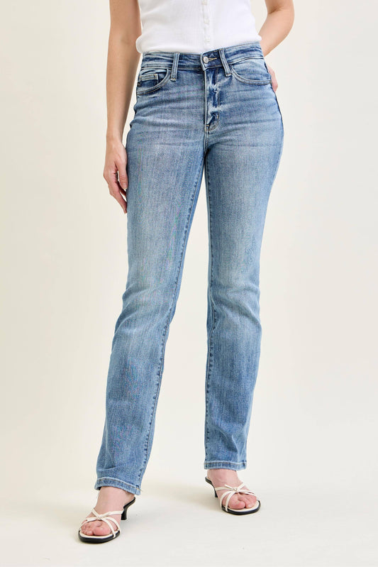 Alley -Mid-rise bootcut Judy Blue Jeans
