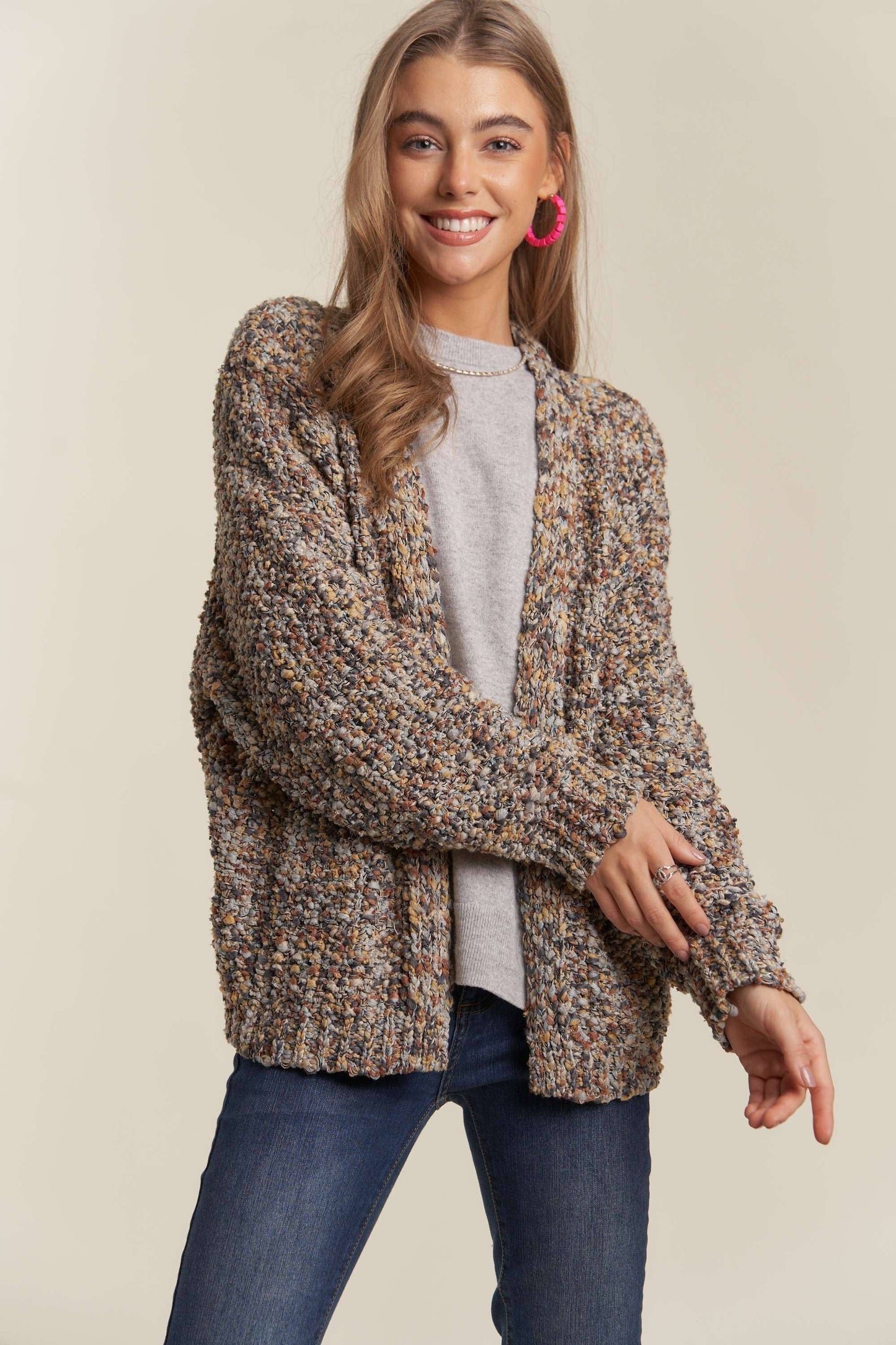 Multicolor cardigan sweater
