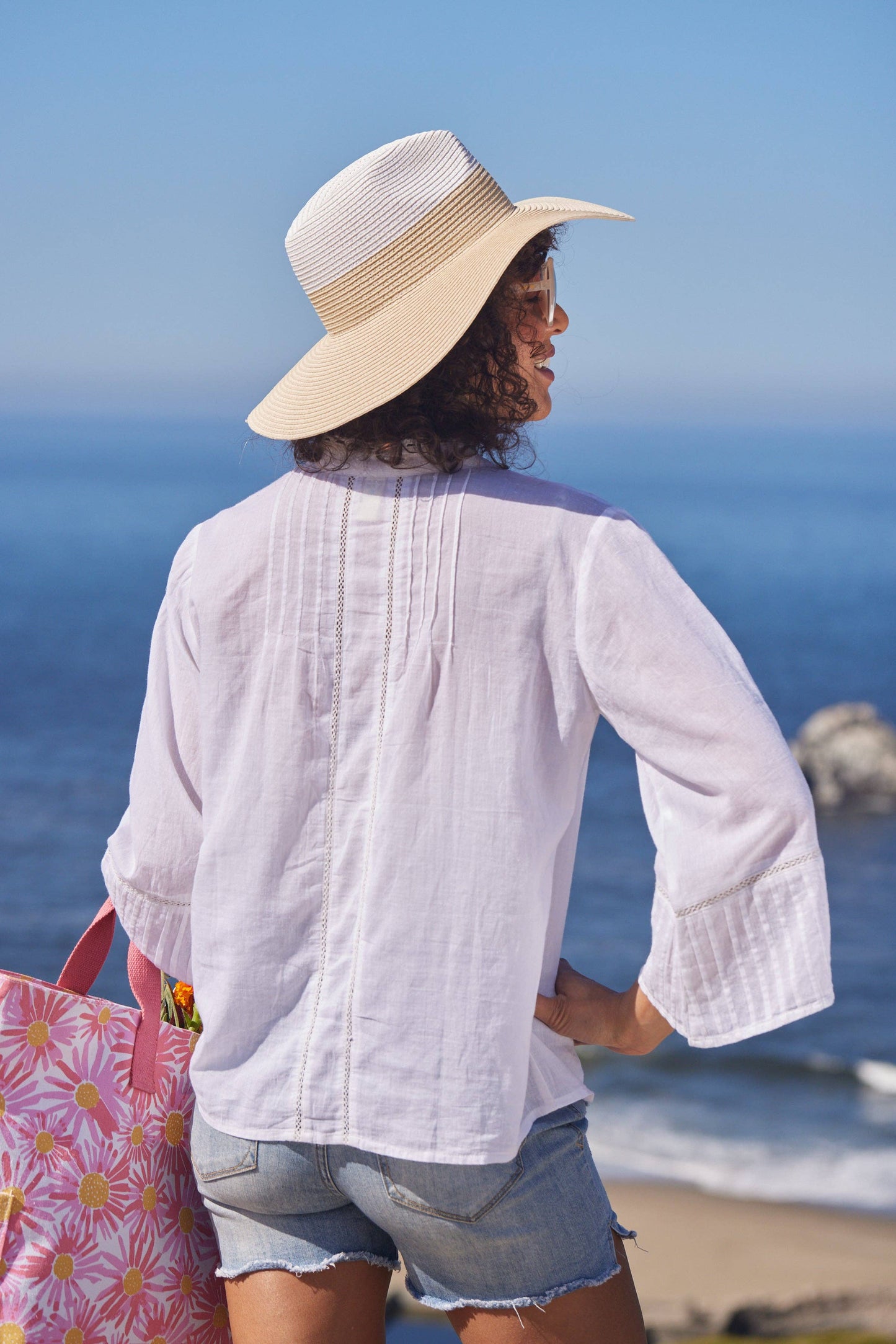 Lightweight White Cotton Blouse