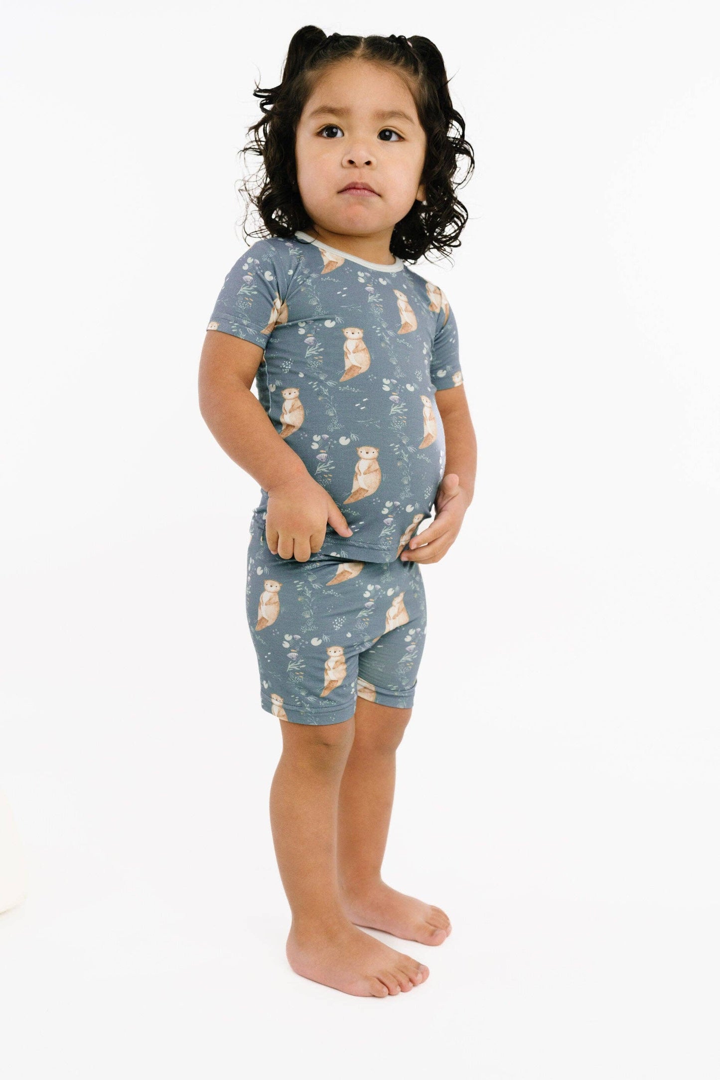 Otter Pals Bamboo Shorts Set