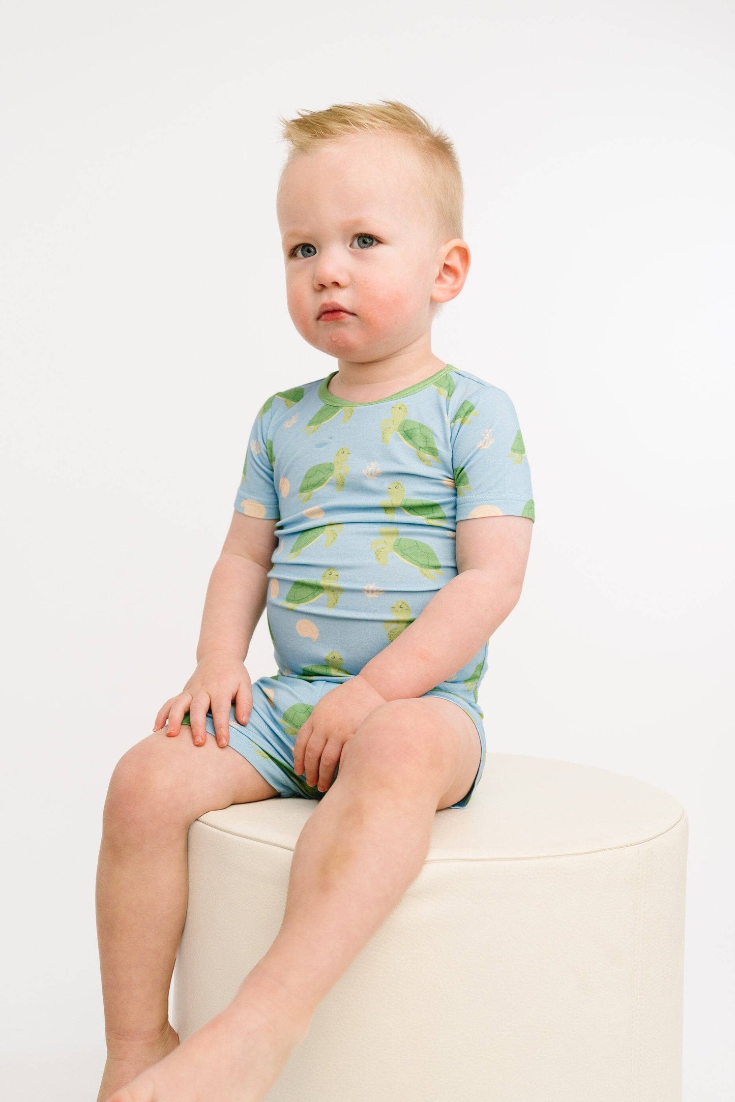 Turtle Friends Bamboo Shorts Set