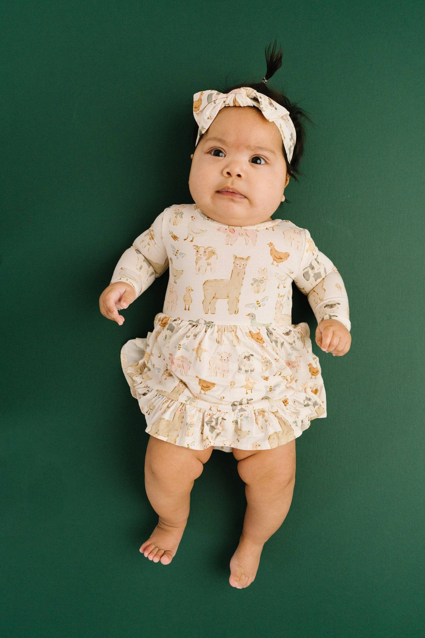 Spring Farm Long Sleeve Bodysuit Bamboo Dress