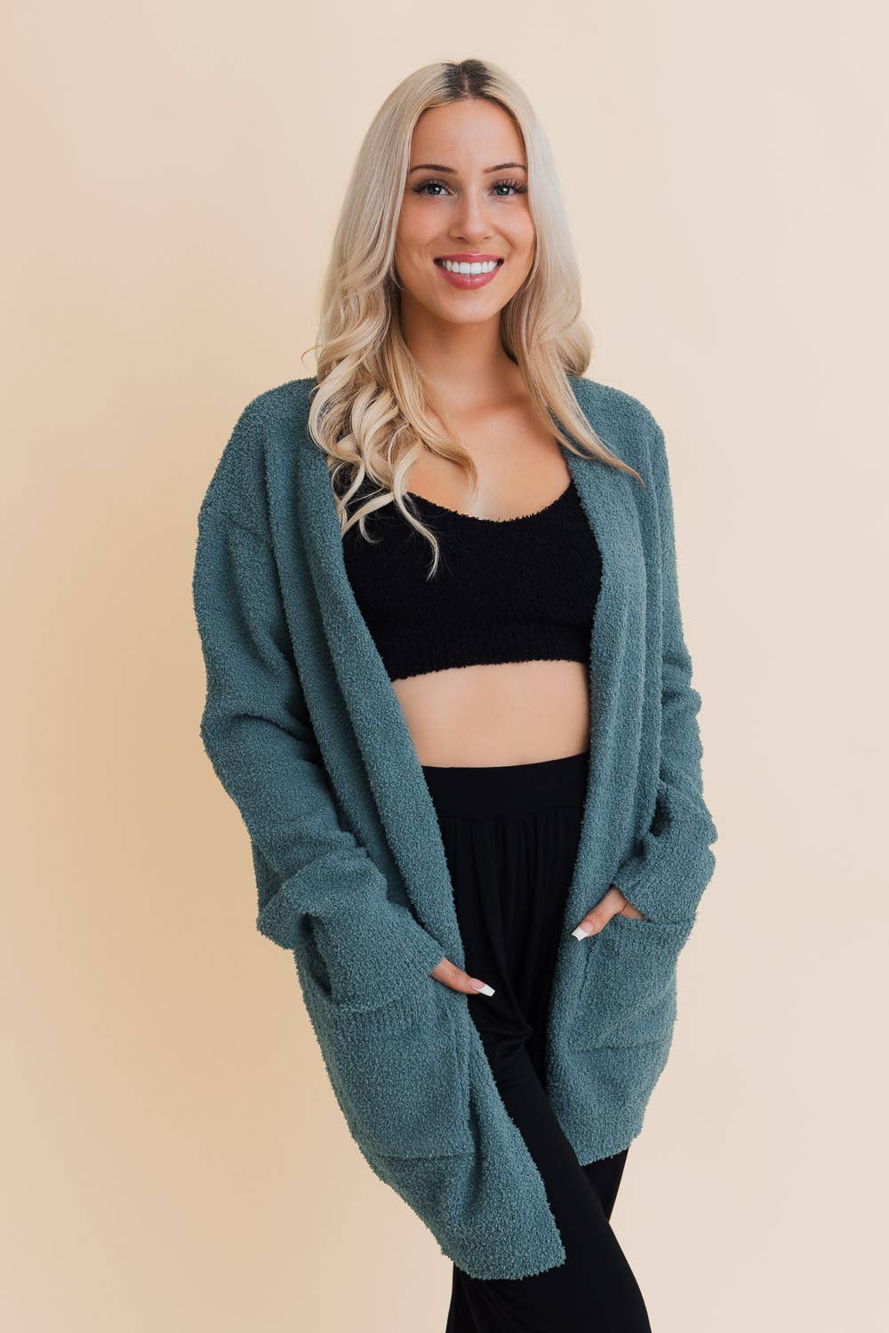 Cozy Boucle Longline Cardigan
