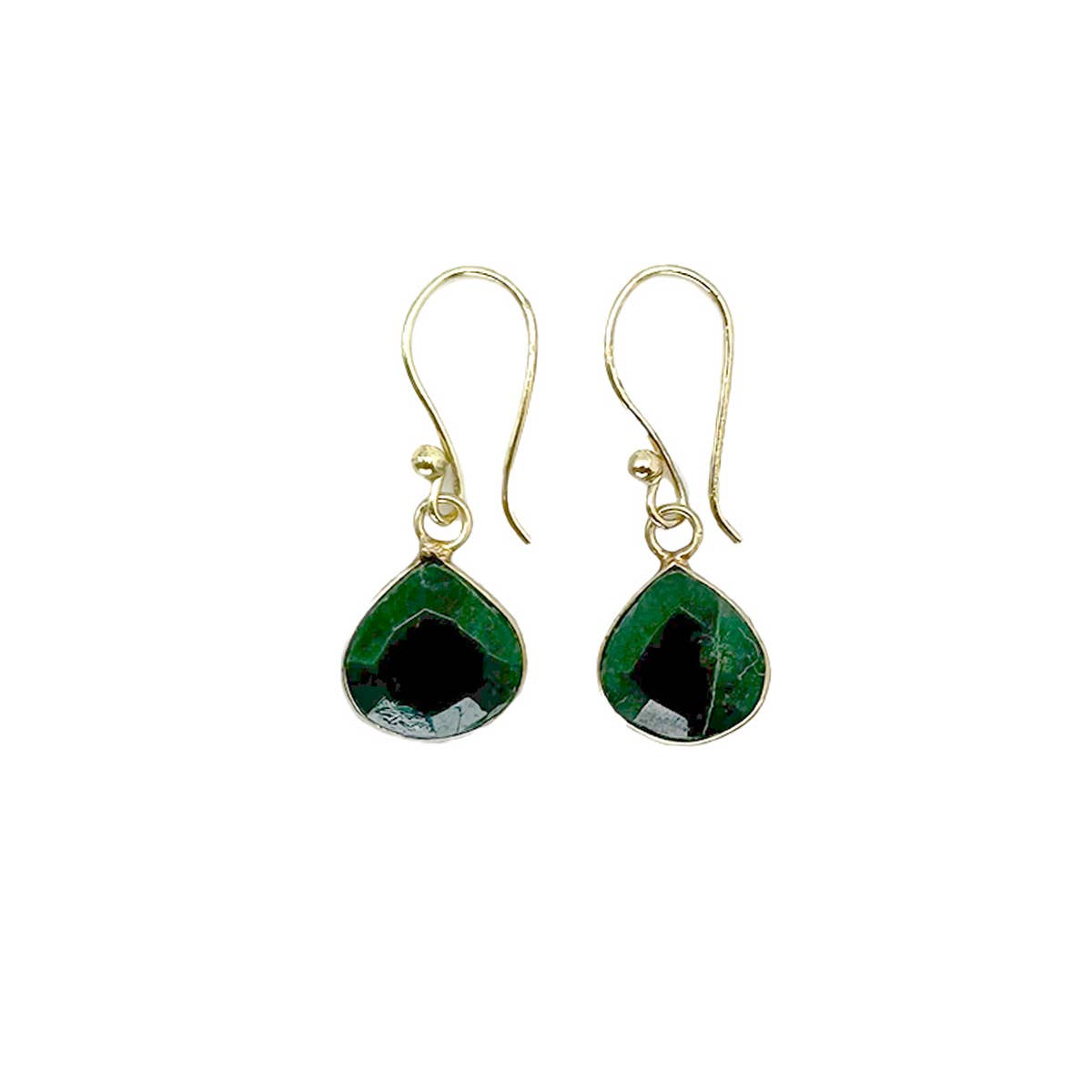 Semi-Precious Stone - Mica Green earrings