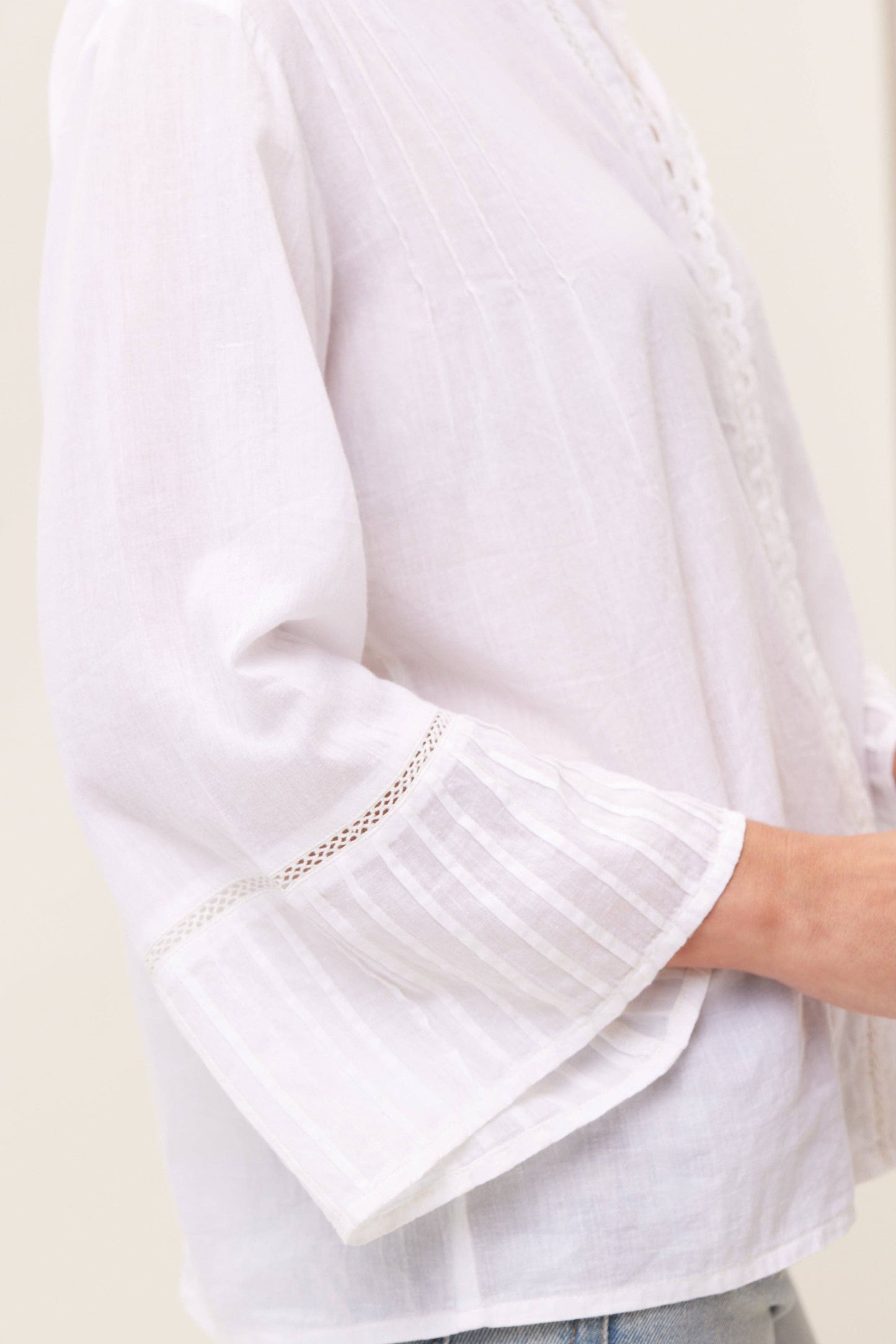 Lightweight White Cotton Blouse