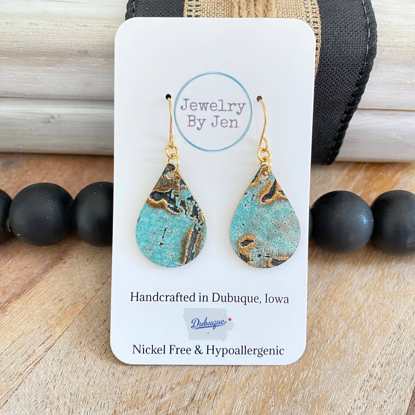 Turquoise Wildwood teardrop earrings