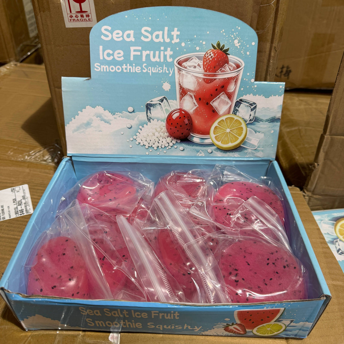Dragon Fruit Icy Slushy Ball Squishy