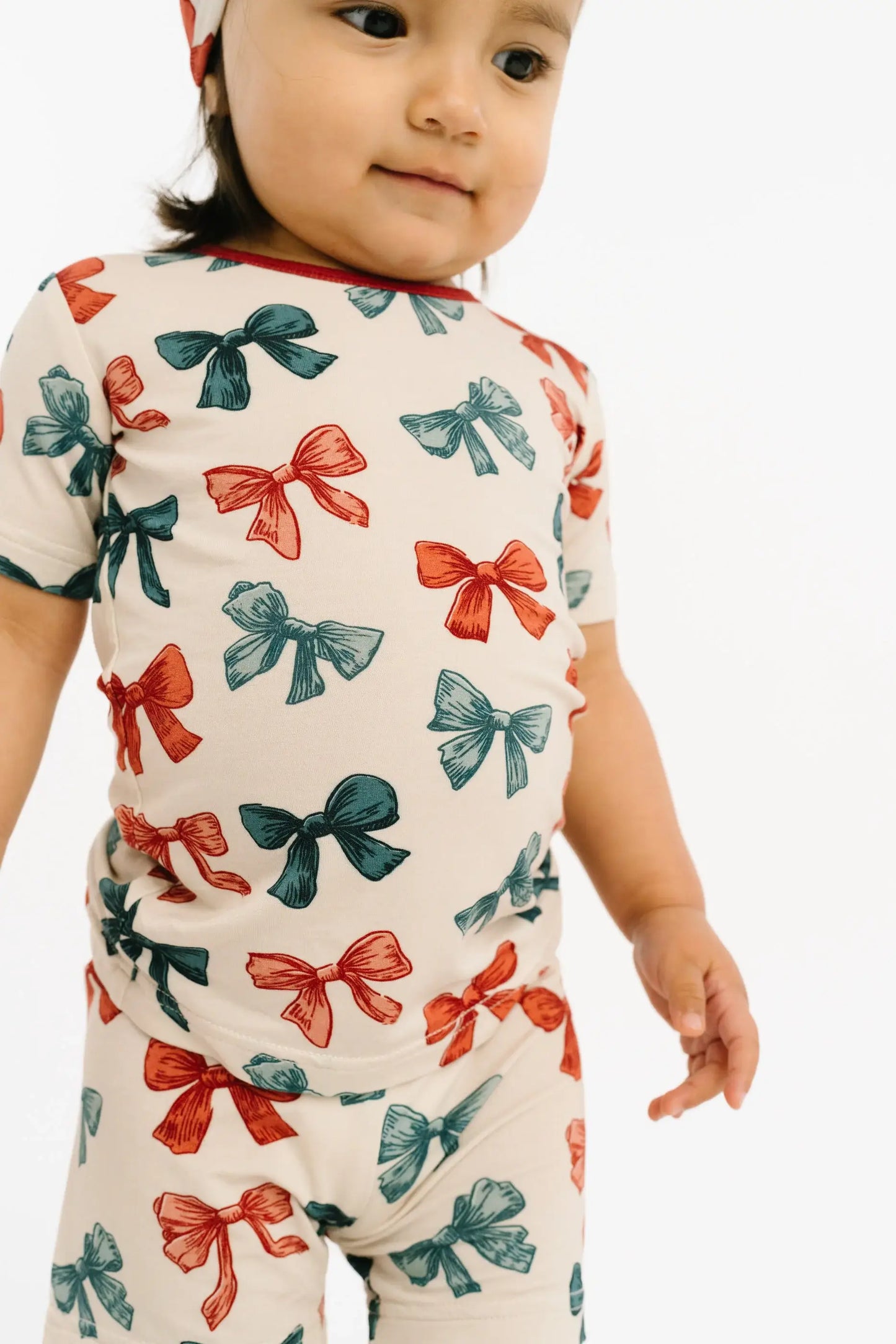 Patriotic Bows Bamboo Shorts Set