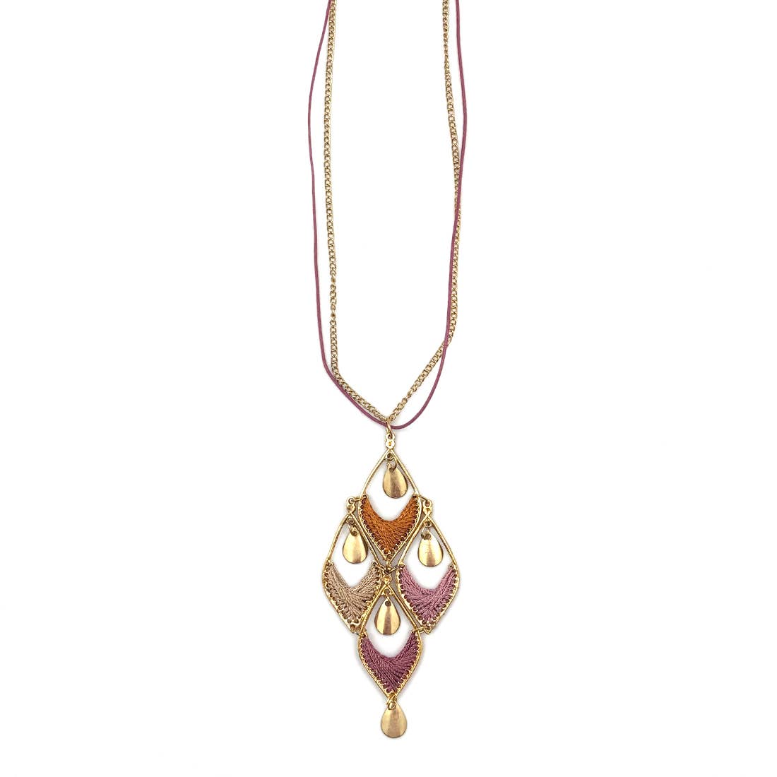 Diamond Pendant- Sachi Desert Arches Necklace