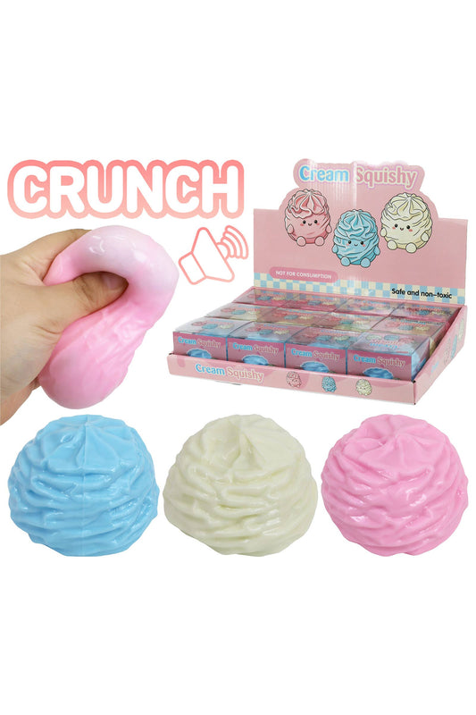 Cream Roll Crunchy Bead Slime Filled Squishy