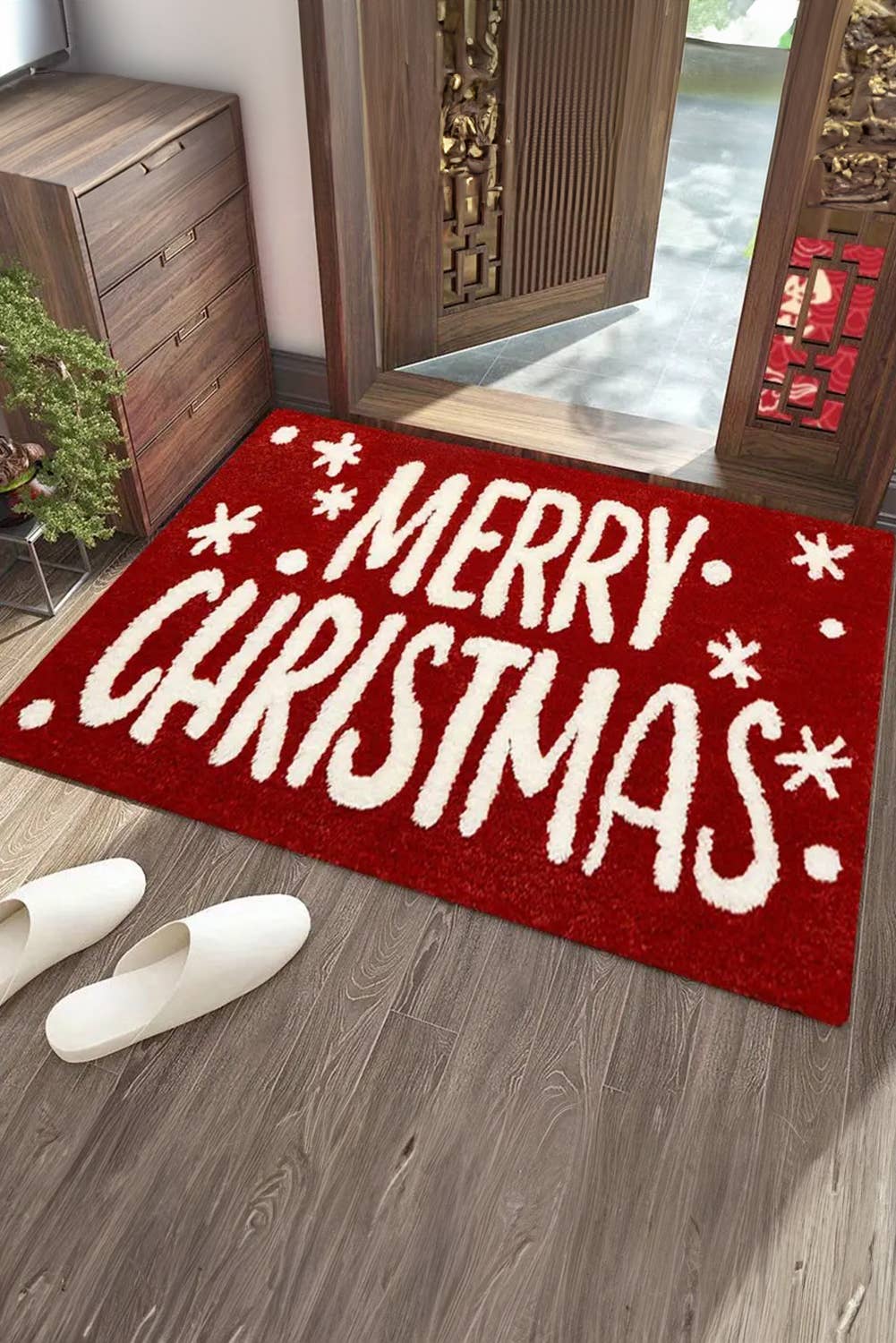 Merry Christmas Absorbent Microfiber rug