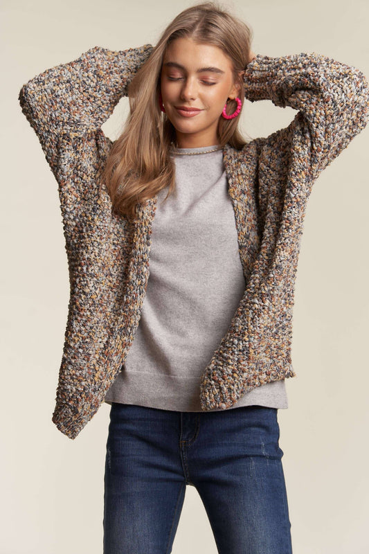 Multicolor cardigan sweater