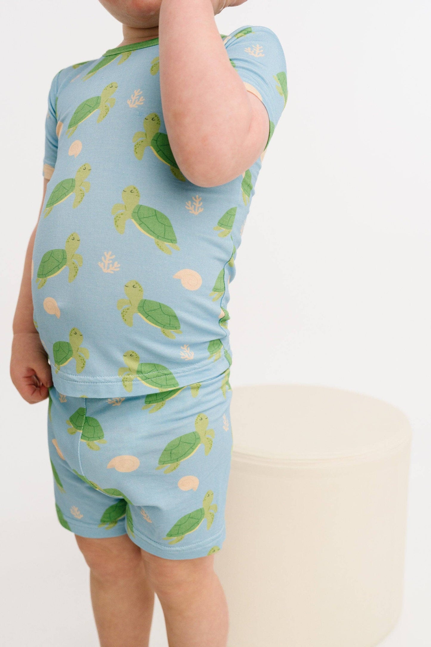 Turtle Friends Bamboo Shorts Set