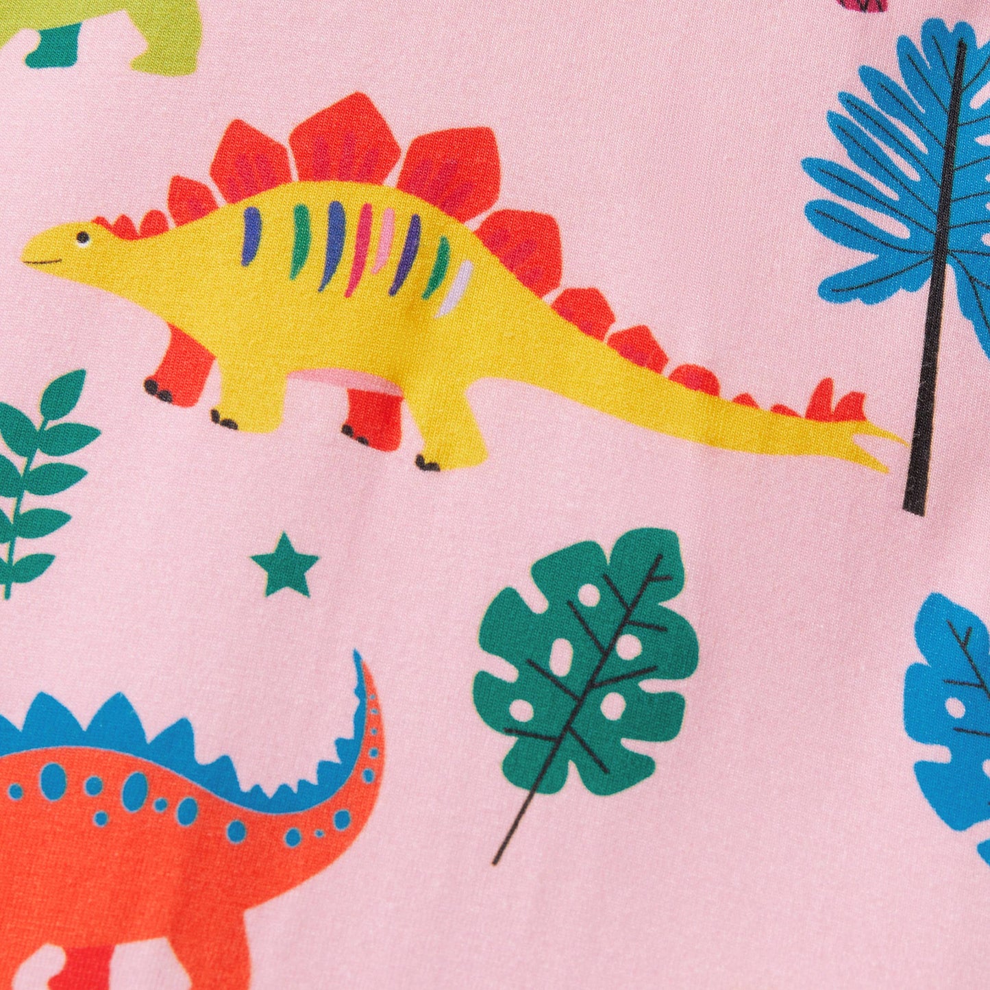 Dino Bamboo Romper Ruffled Snap Footie