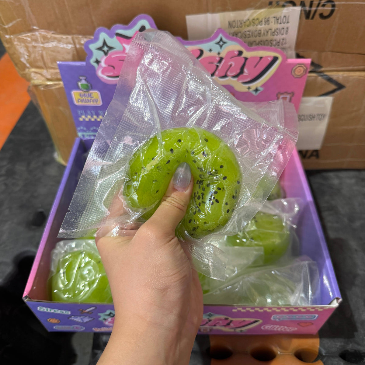 Kiwi Fruit Icy Slushy Ball Squishy