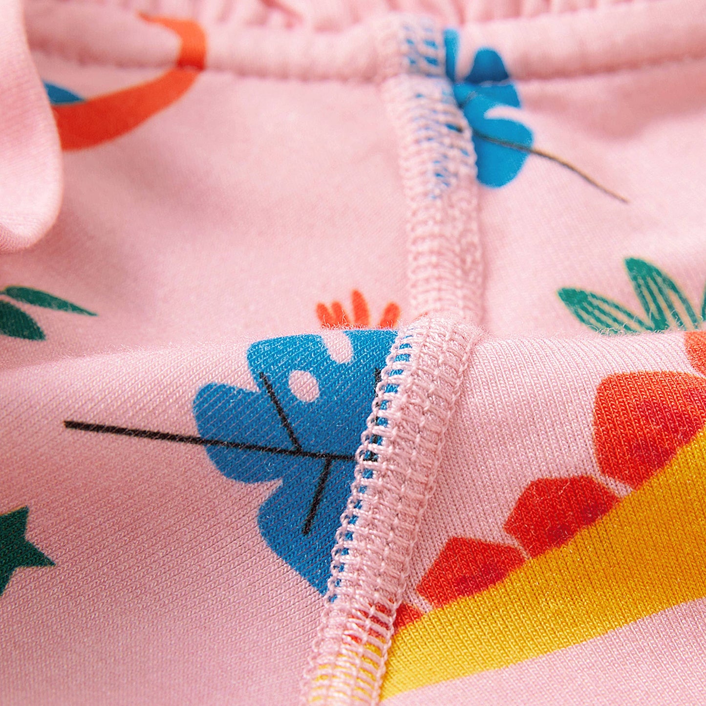 Dino Bamboo Romper Ruffled Snap Footie