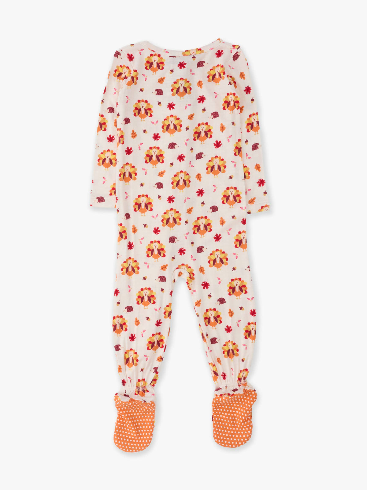 Baby Bamboo Viscose Thanksgiving Turkey Gobble Footed One Piece Pajama