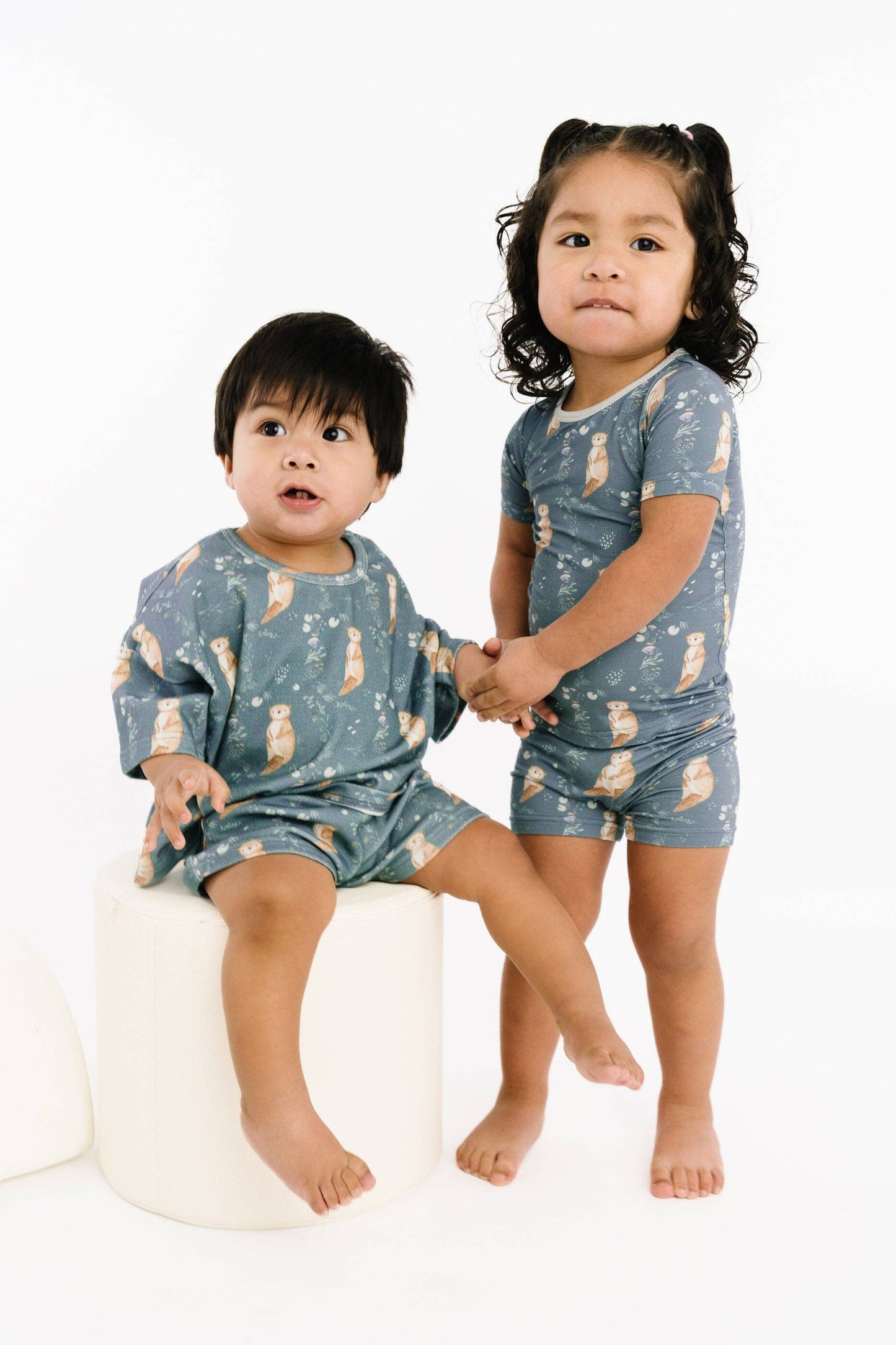 Otter Pals Bamboo Shorts Set