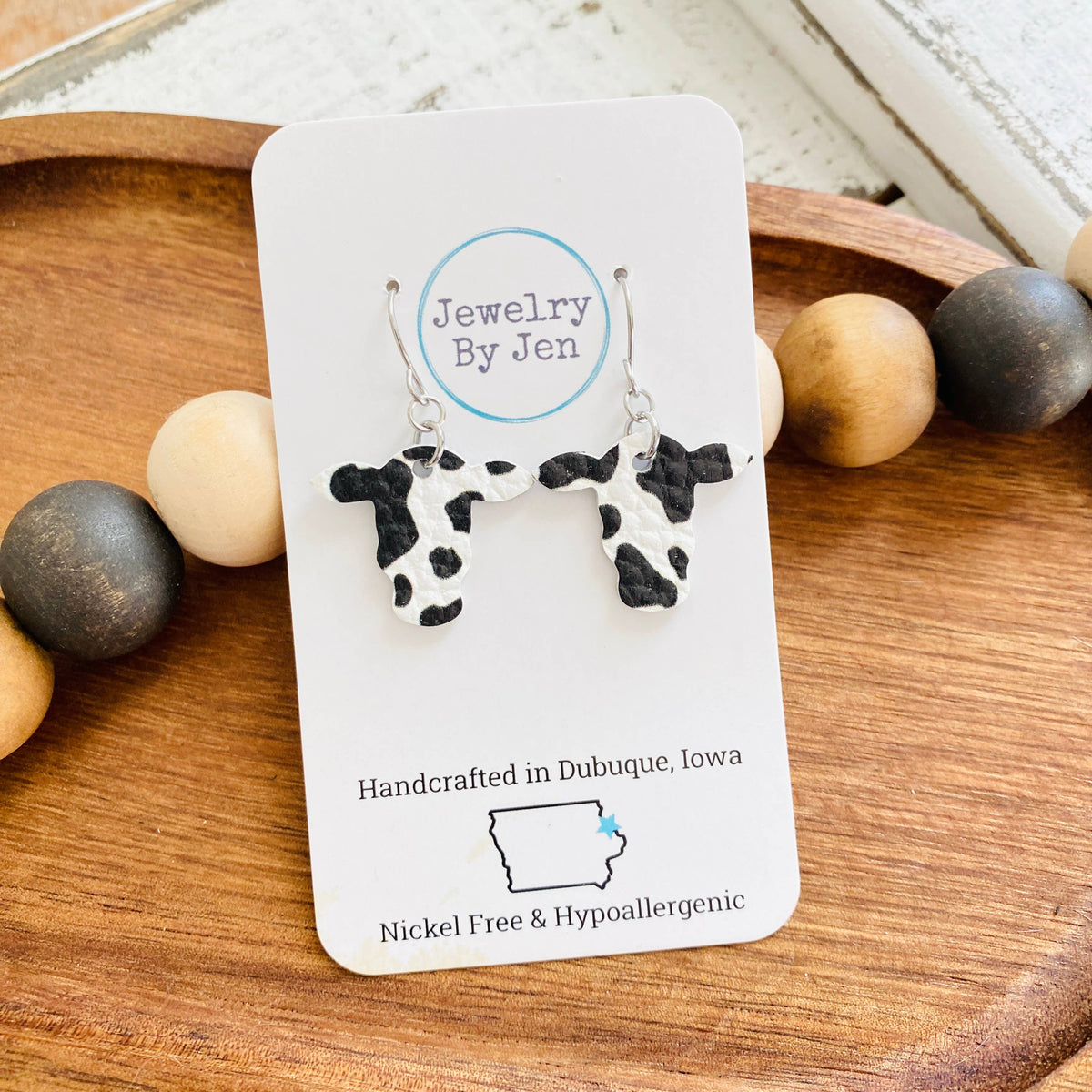 Cow Head Earrings