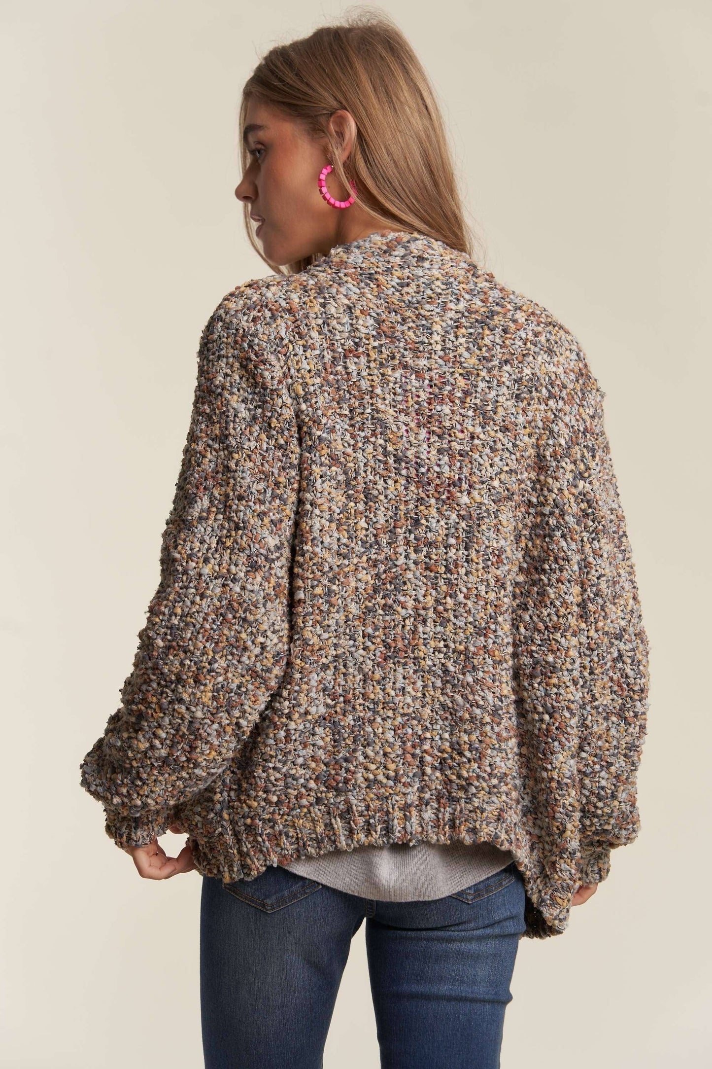 Multicolor cardigan sweater