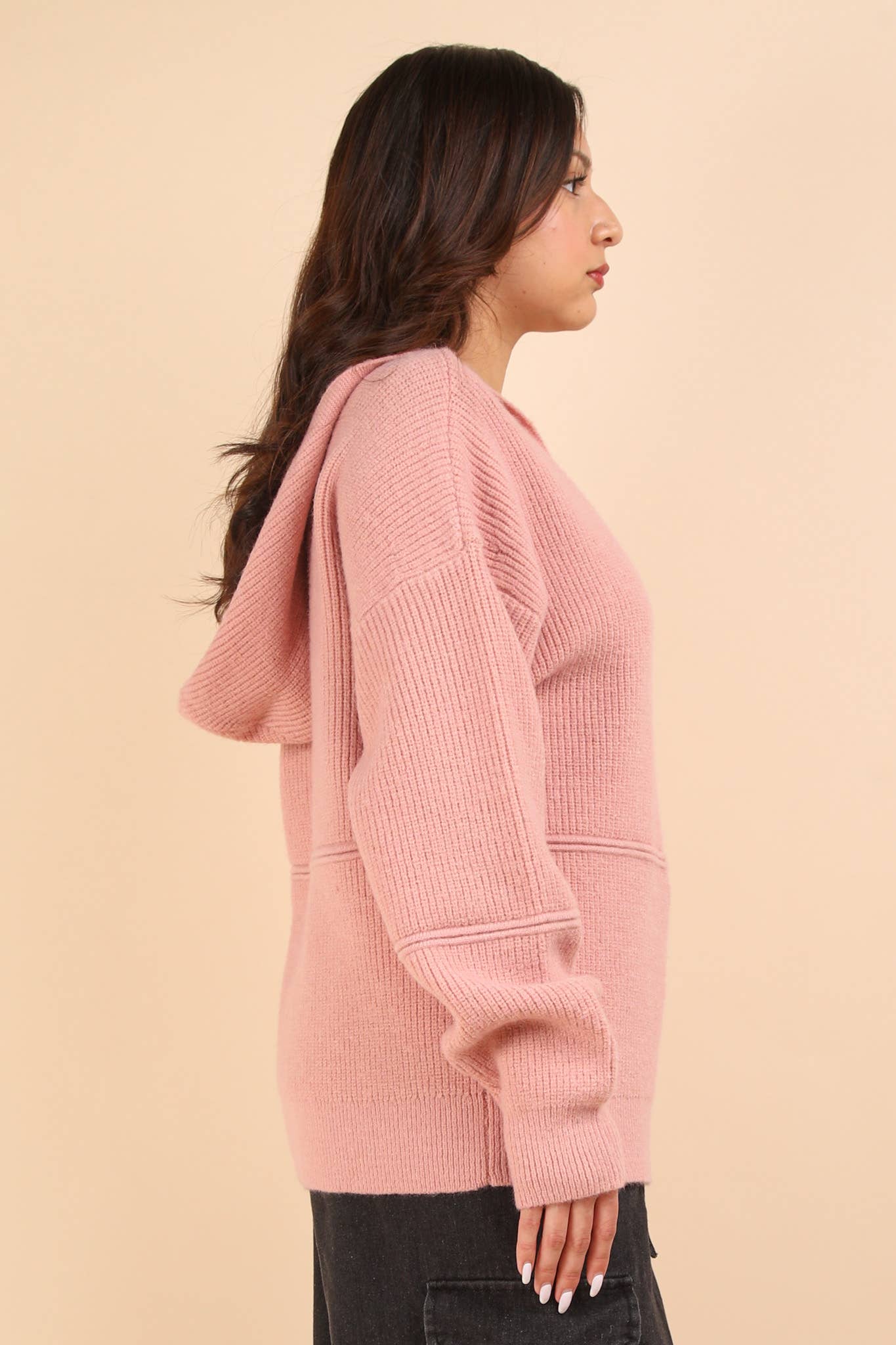 Cozy Oversized Knit hooded Sweater