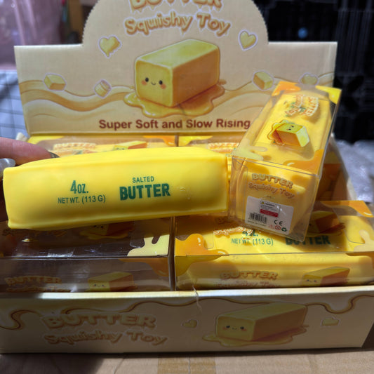 Crackling Crunchy Yellow Butter Squishy 4oz