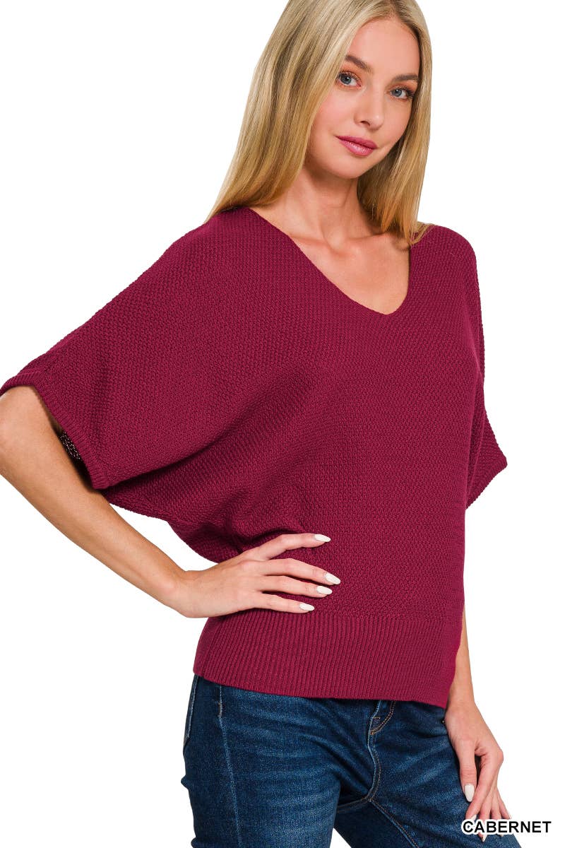 Cabernet Short Sleeve Dolman top