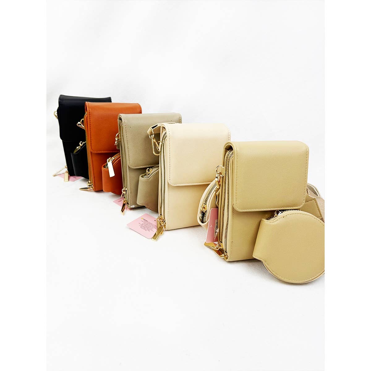 Faux Leather Sling Bag w/coin purse