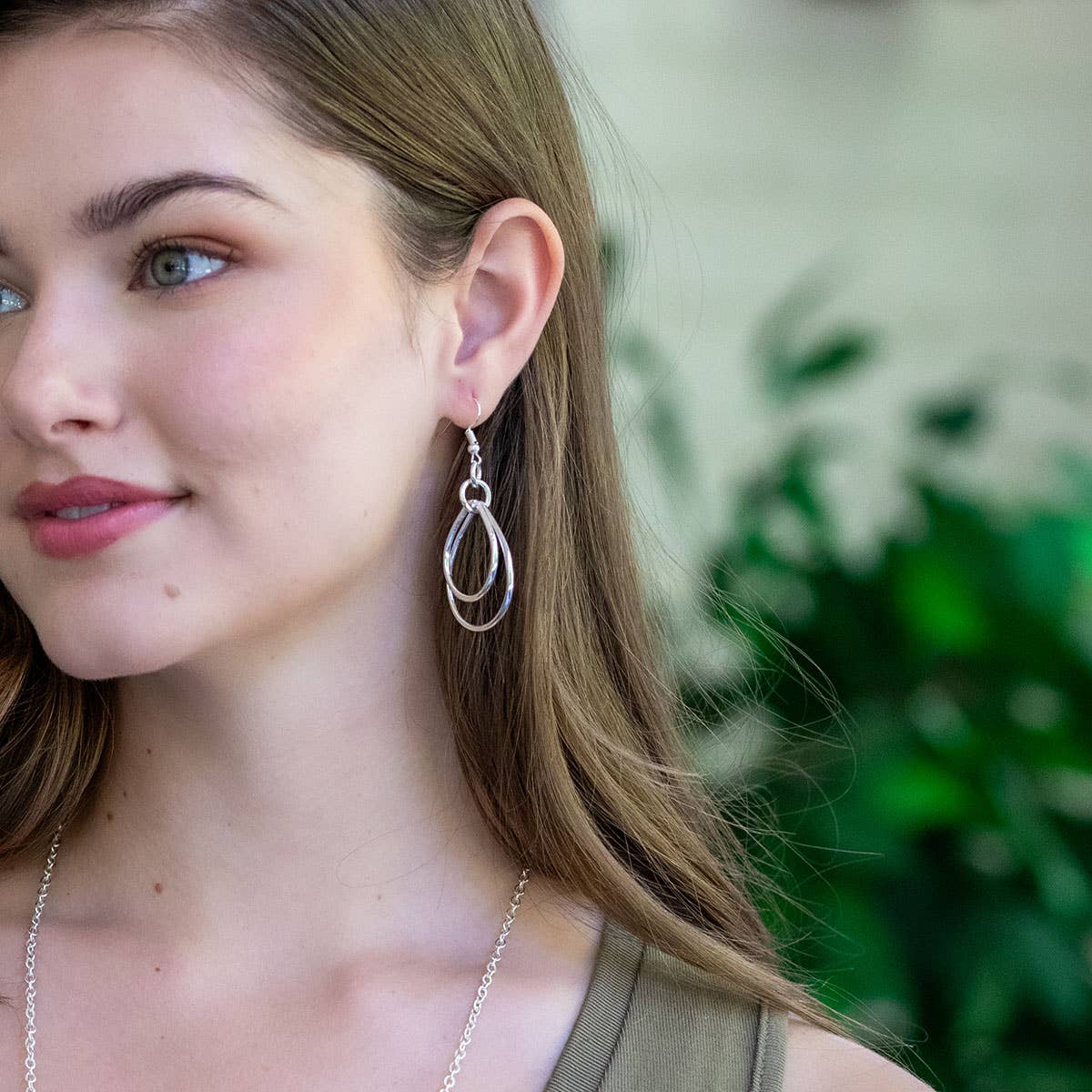Infinity Loops Silver Earrings