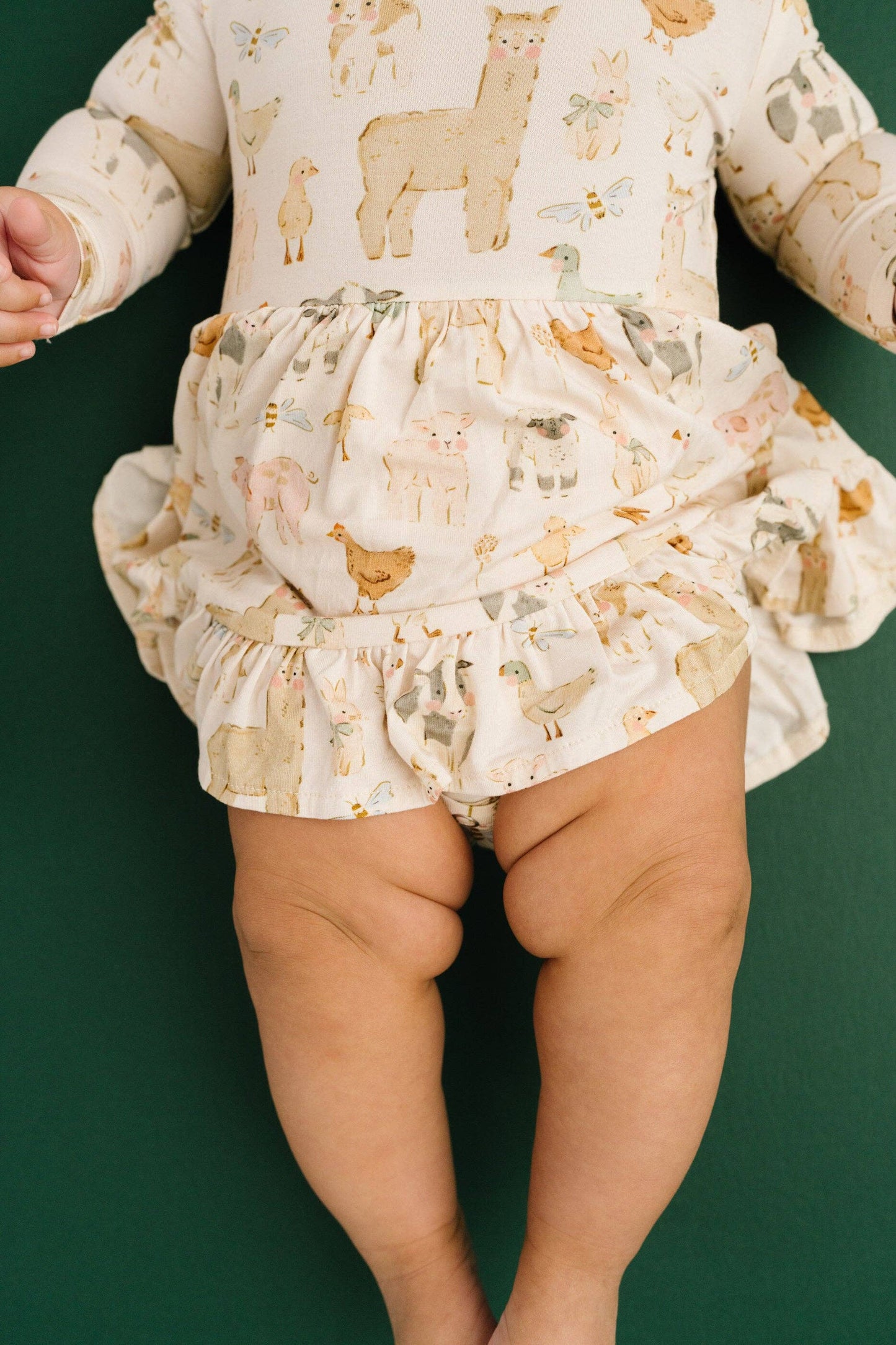 Spring Farm Long Sleeve Bodysuit Bamboo Dress