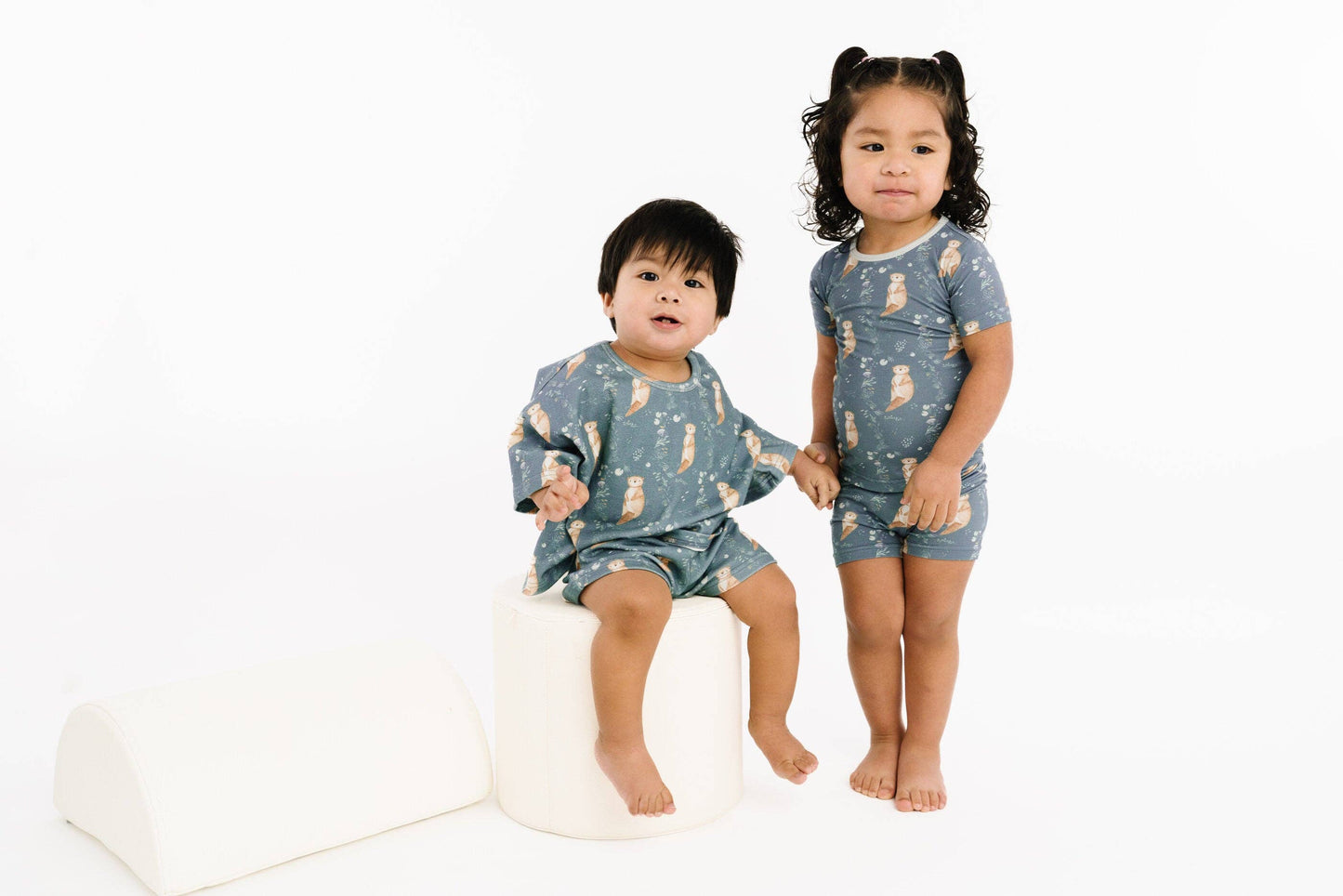 Otter Pals Bamboo Shorts Set