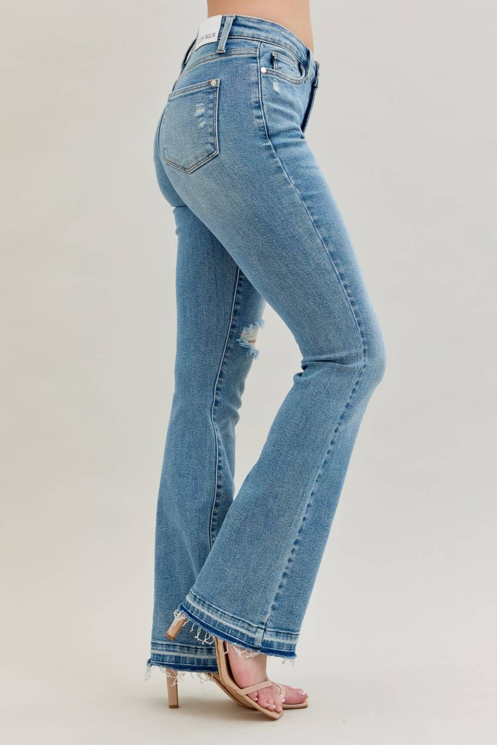 Savannah- Mid rise Destroy Bootcut Judy blue jeans
