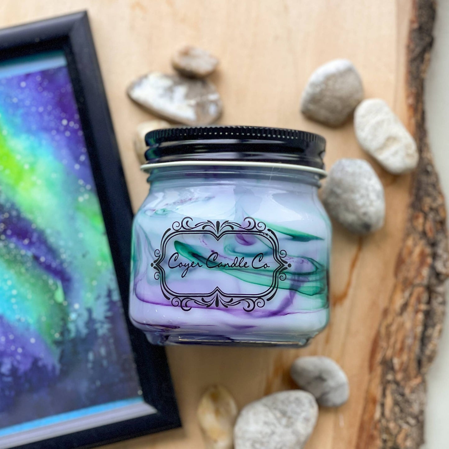 Northern Lights-8oz Candle Jar