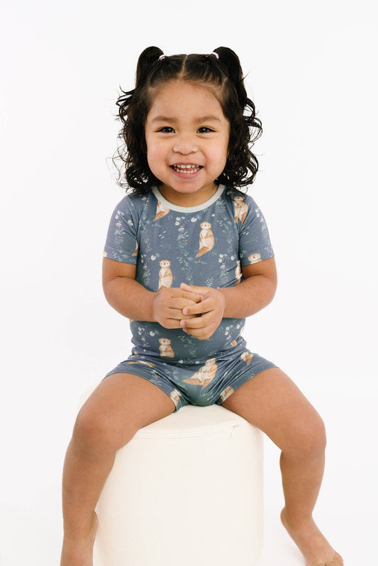 Otter Pals Bamboo Shorts Set