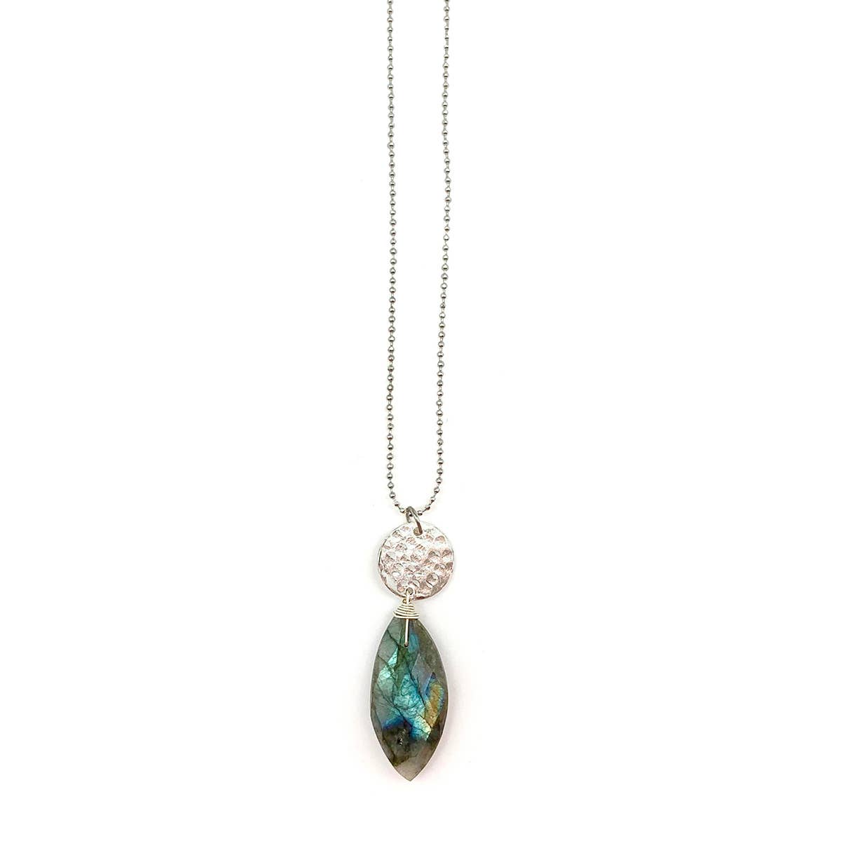 Akriti Silver Labradorite Necklace