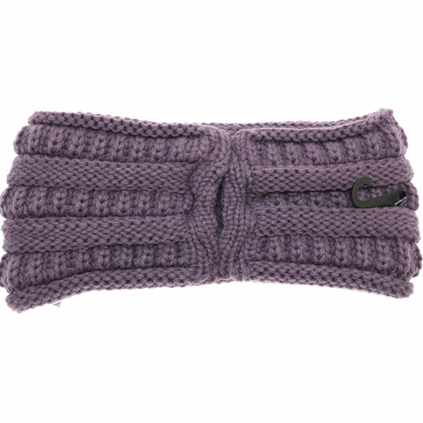 Solid Ribbed Ponytail Headband