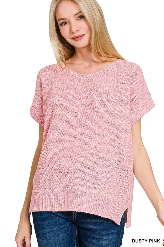 Dusty pink Short Sleeve top