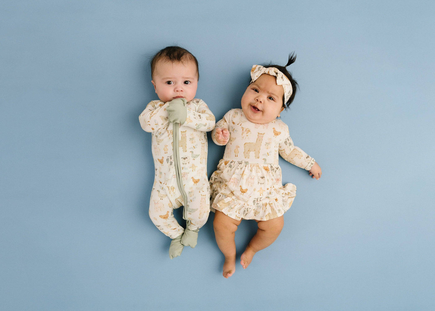 Spring Farm Long Sleeve Bodysuit Bamboo Dress