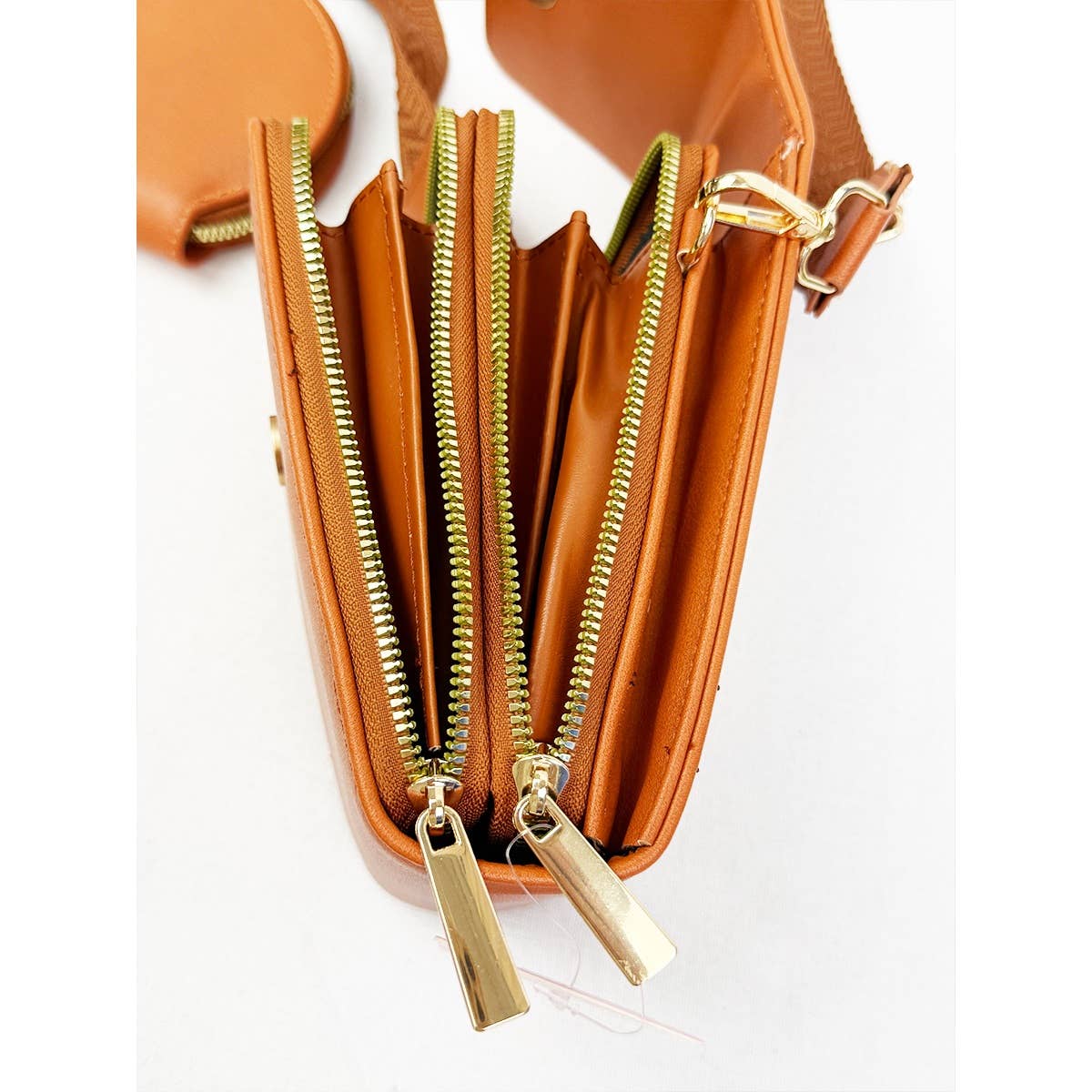 Faux Leather Sling Bag w/coin purse