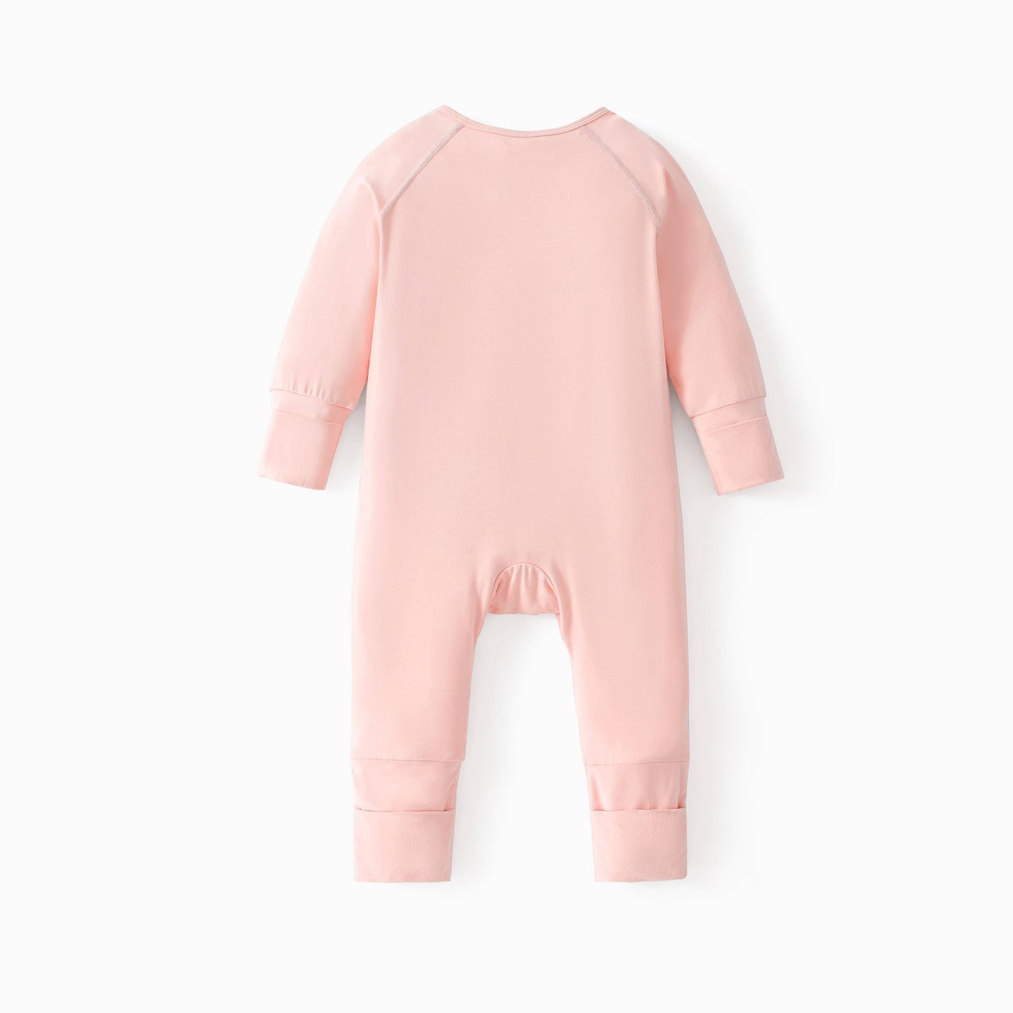 Solid Bamboo Baby Romper Zippered